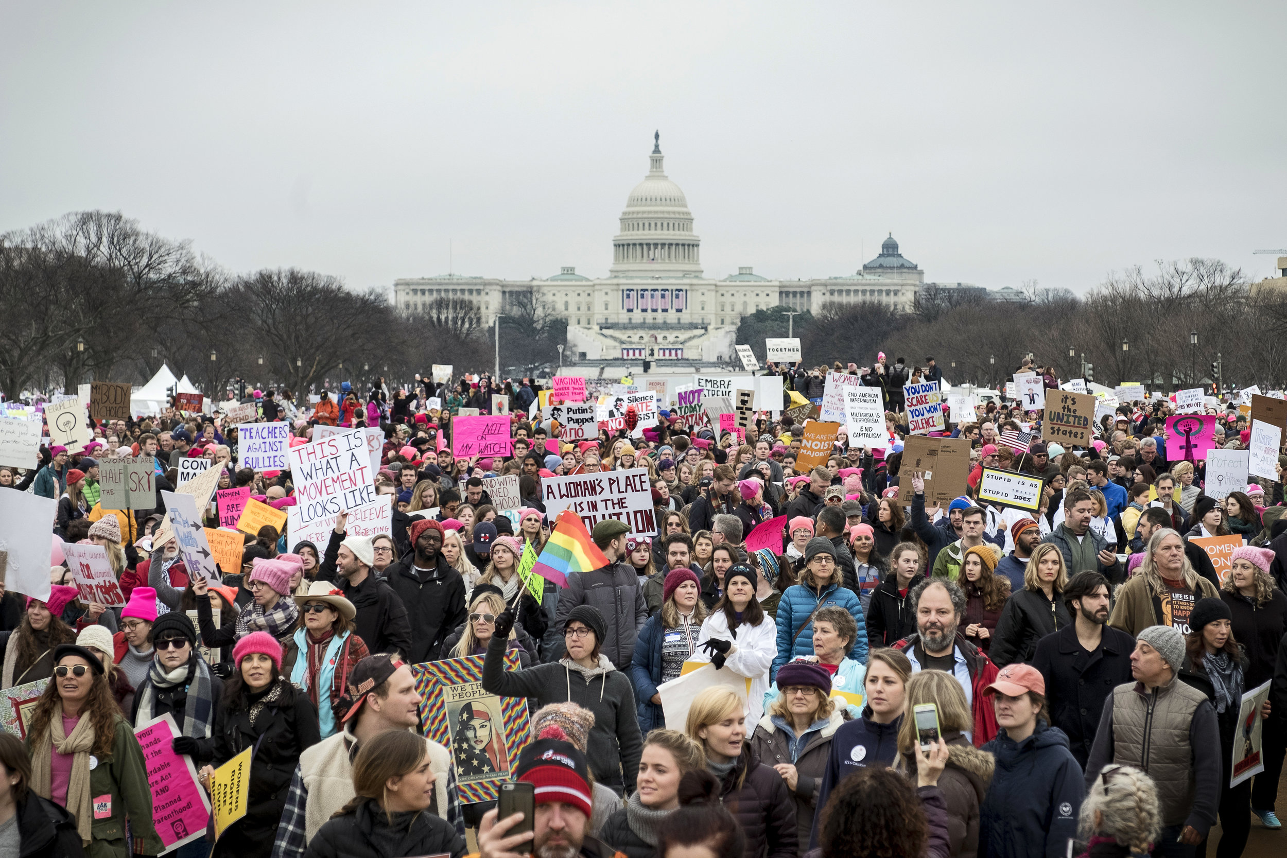  Women’s March on Washington, Jan. 21, 2017.&nbsp;Photo Credit: Katie Orlinksy 