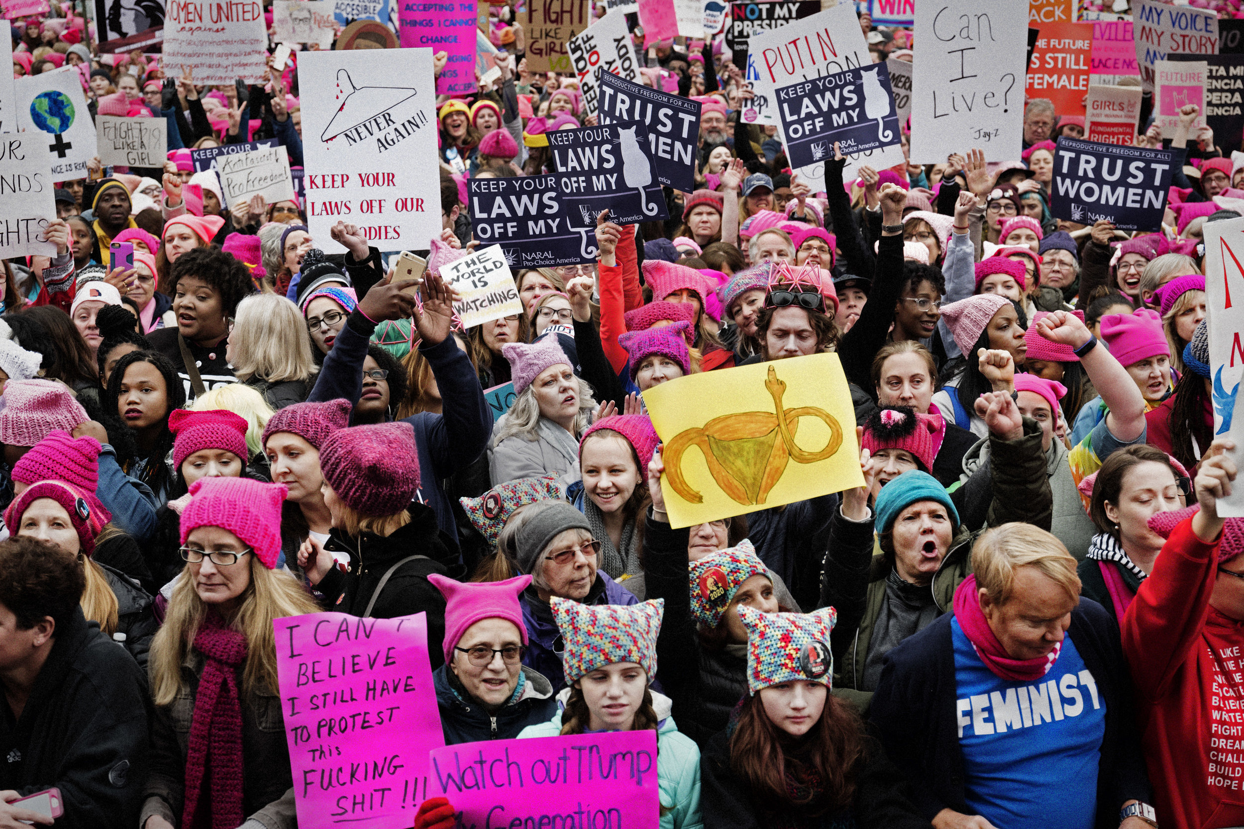 Gloria Steinem on stage at the Women’s March on Washington, Jan. 21, 2017.&nbsp;Photo Credit: Cass Bird 