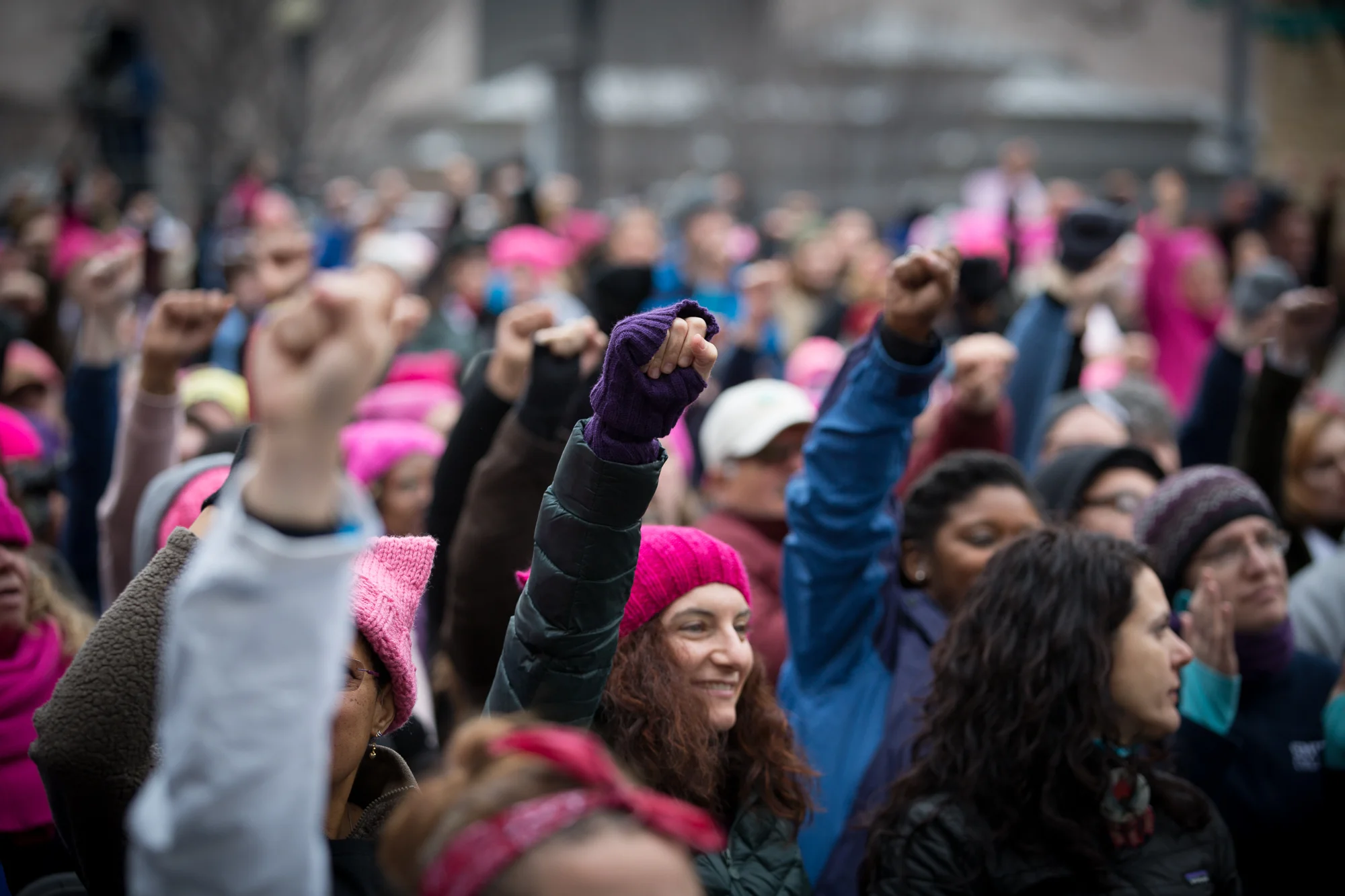 The Women’s March on Washington, Jan. 21, 2017. Photo Credit: Alex Arbuckle