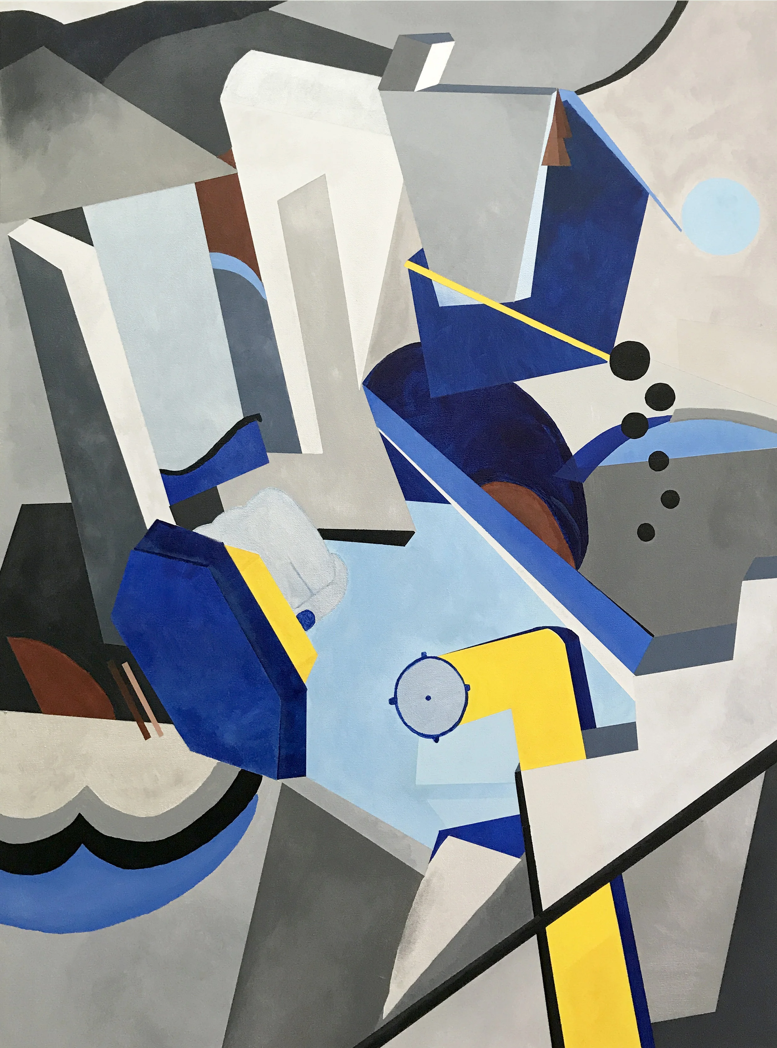 "We Didn't Start The Fire", 40" x 30", acrylic on canvas