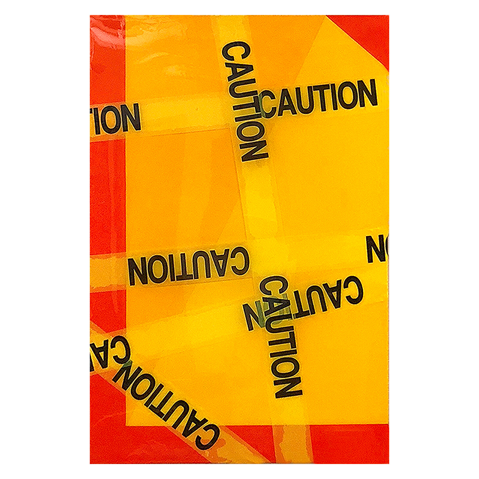 Caution, 2017, 36 x 24 in., acrylic, polyethylene and resin