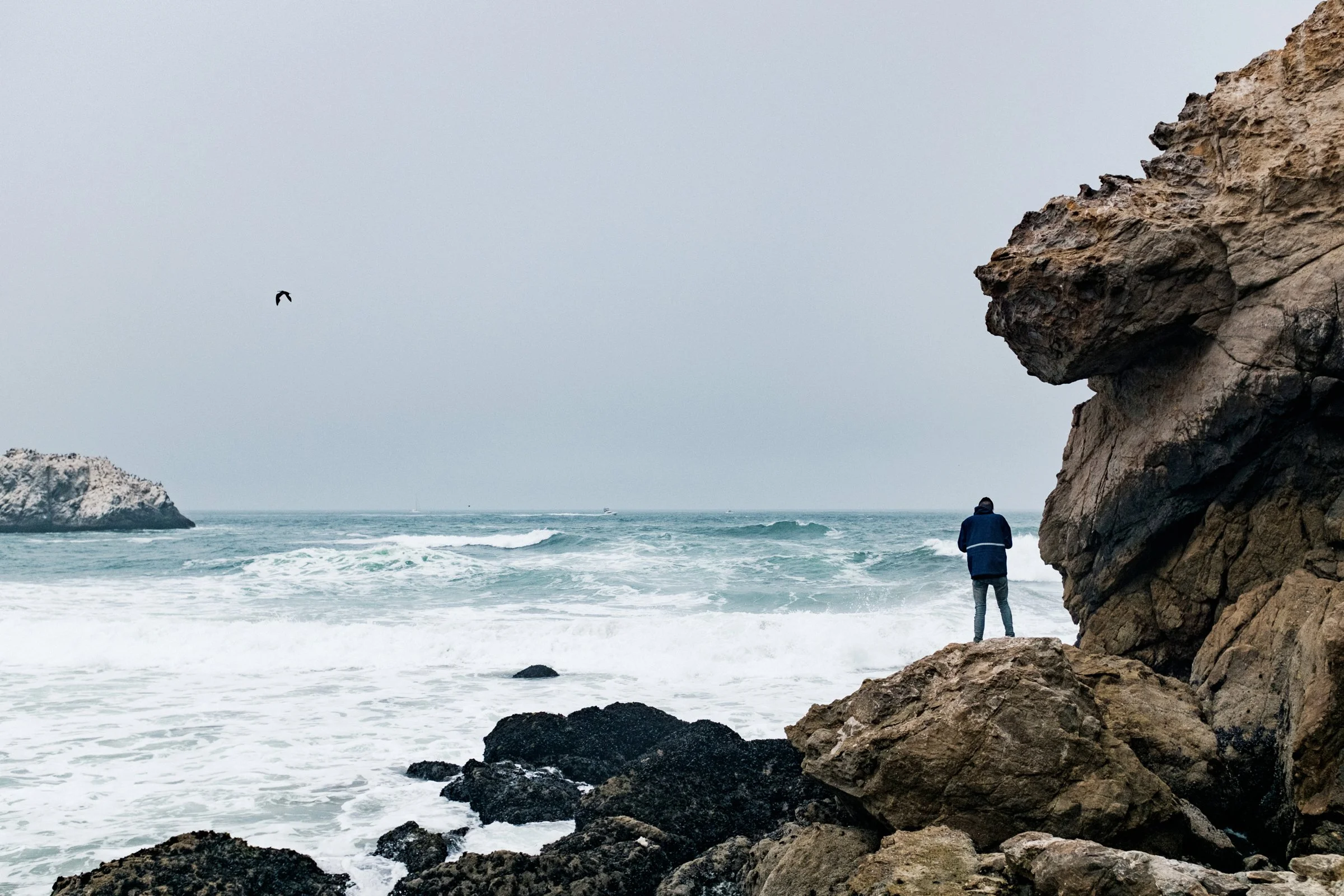 Several caves and inlets allow you to get down to the water and take it all in