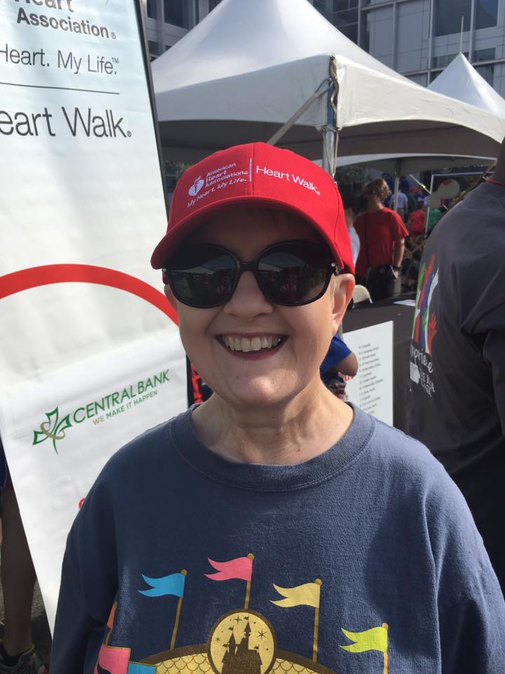 Aunt Trish sporting her survivor hat at the Heart Walk in April 2016!! She is both a stroke and heart attack survivor and one amazing women that I am blessed to call family!!