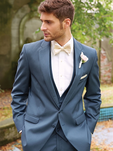grey blue tux