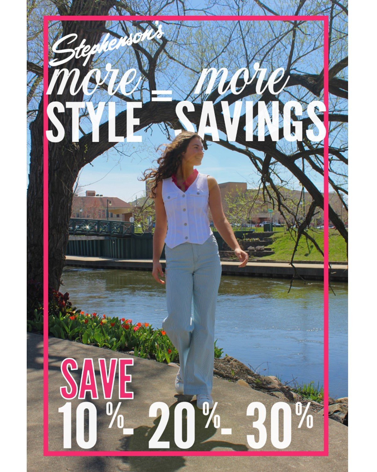 Join us now through May fourth, and save on all new spring and summer fashions!! The more you shop the more you save...
🌸 Save 10% on one item
🌸🌸 Save 20% on two items
🌸🌸🌸 Save 30% on three items

We can't wait to see you soon!!

#springfashion