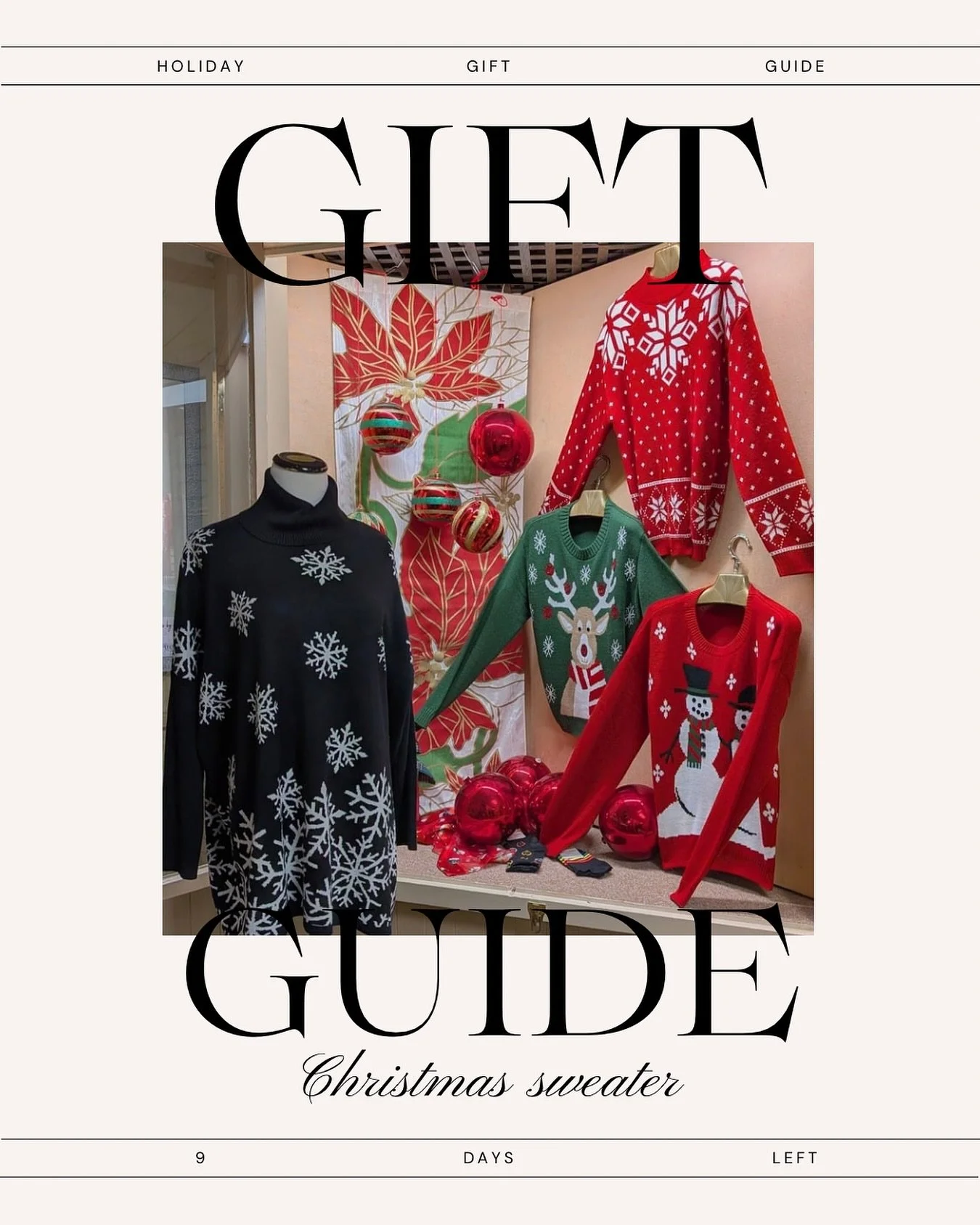 Stephenson&rsquo;s Gift Guide Day 5: Christmas sweaters! Save 20% on holiday sweaters all day December 11th by mentioning this post at checkout! 🎁 

#shop #giftidea #promo #shopsmall #shoplocal #Christmasgift