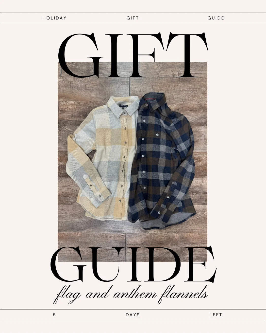 Stephenson&rsquo;s Gift Guide Day 9: Flag and Anthem Flannels! Save 20% on flannels (available for men and women!) all day December 20th by mentioning this post at checkout! 🎁

#shop #giftidea #promo #shopsmall #shoplocal #Christmasgift