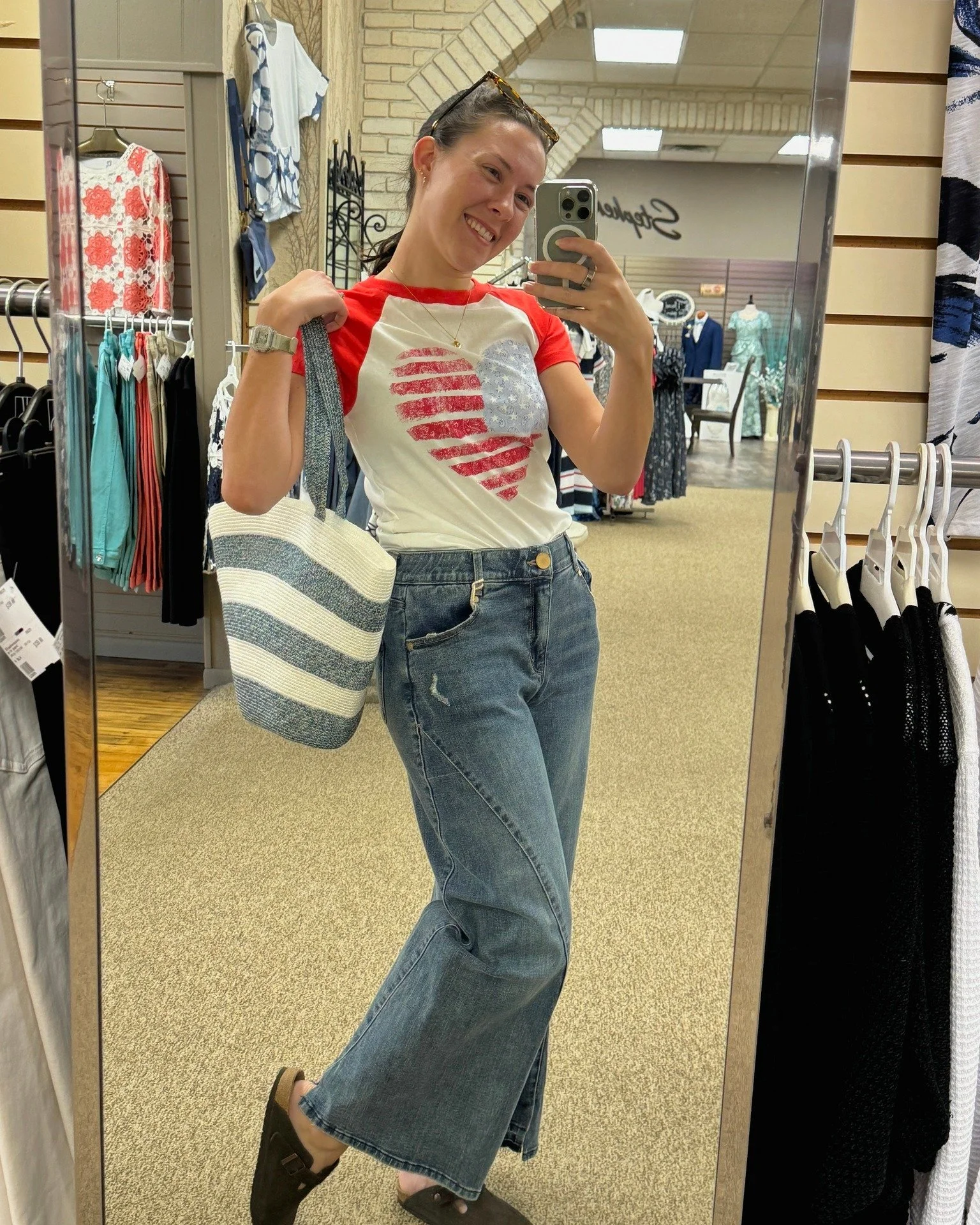 There's still time to find your Memorial Day styles!! Join us Friday-Saturday, and BOGO 50% storewide, including all things red white and blue! 

#shop #sale #MemorialDaySale #shoplocal 

*Bridal, occasions, and other exclusions may apply. See store 