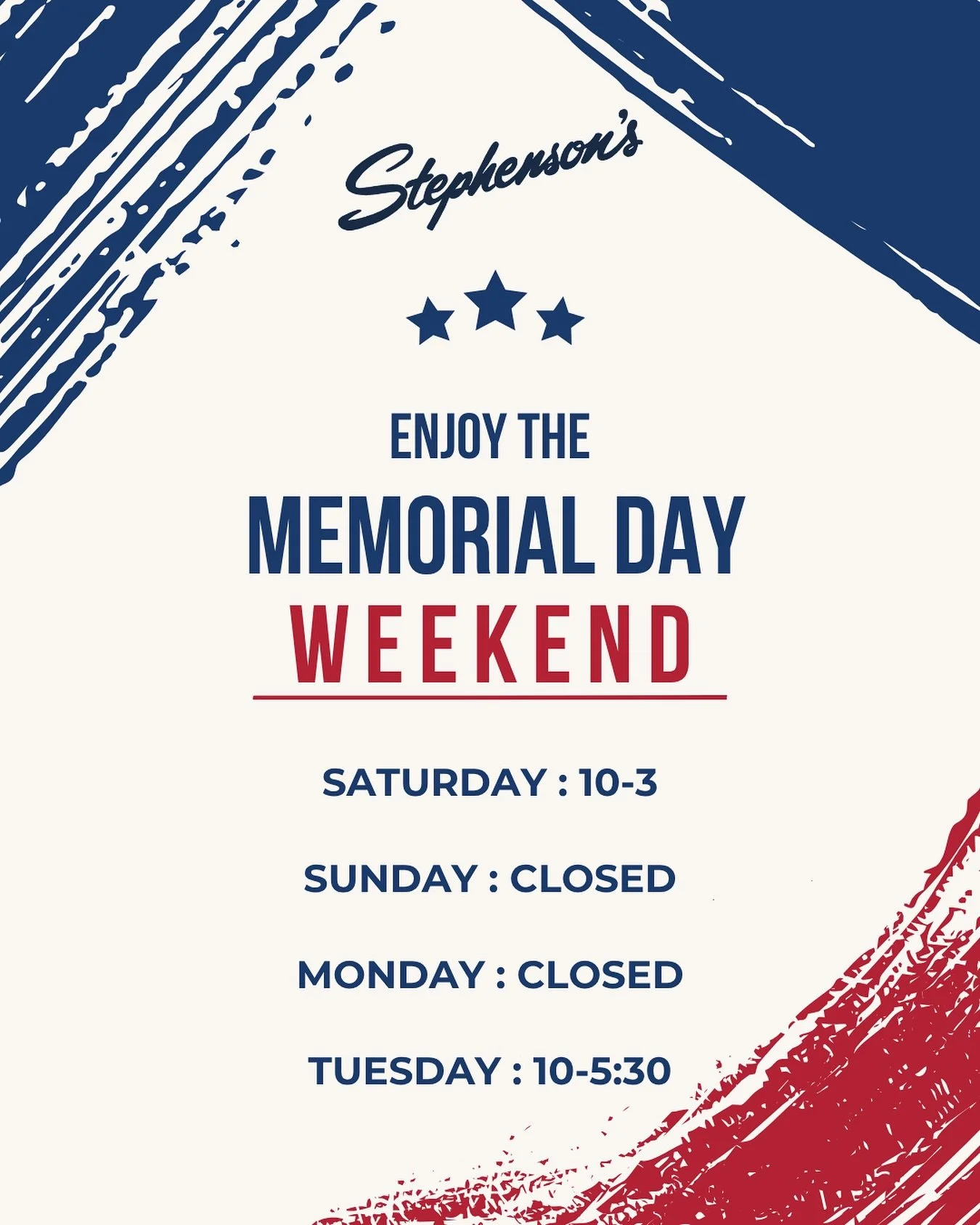 Happy Memorial Day Weekend! We would like to take this time to thank those who have bravely served in the protection of our country, and to celebrate the freedom we have as a result of their sacrifice. Enjoy your holiday - we&rsquo;ll see you right b