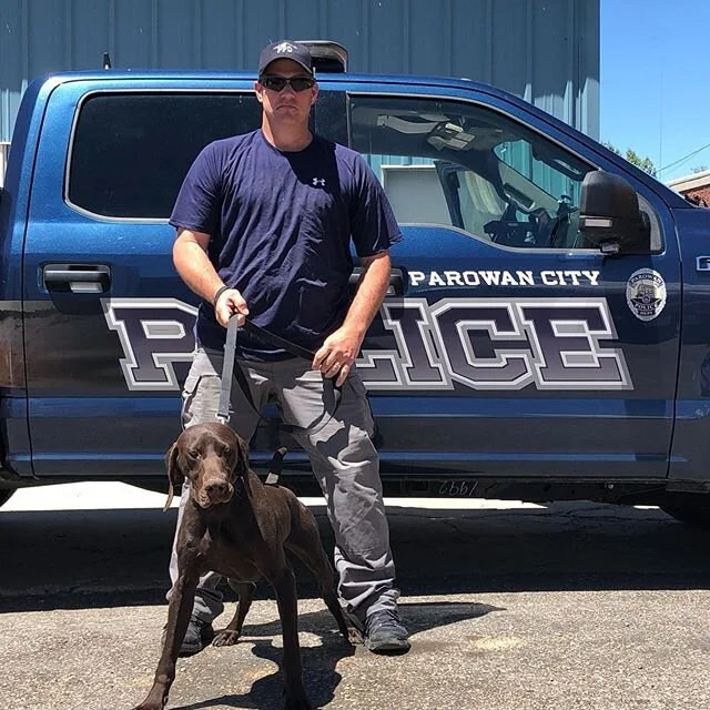 One of the best parts of our jobs as trainers is seeing a new team start on their journey of service. K9 RIKKI and his partner Officer Dunlap of Parowan are going to be keeping drugs out of schools and off the streets of Iron County. RIKKI is a nose 