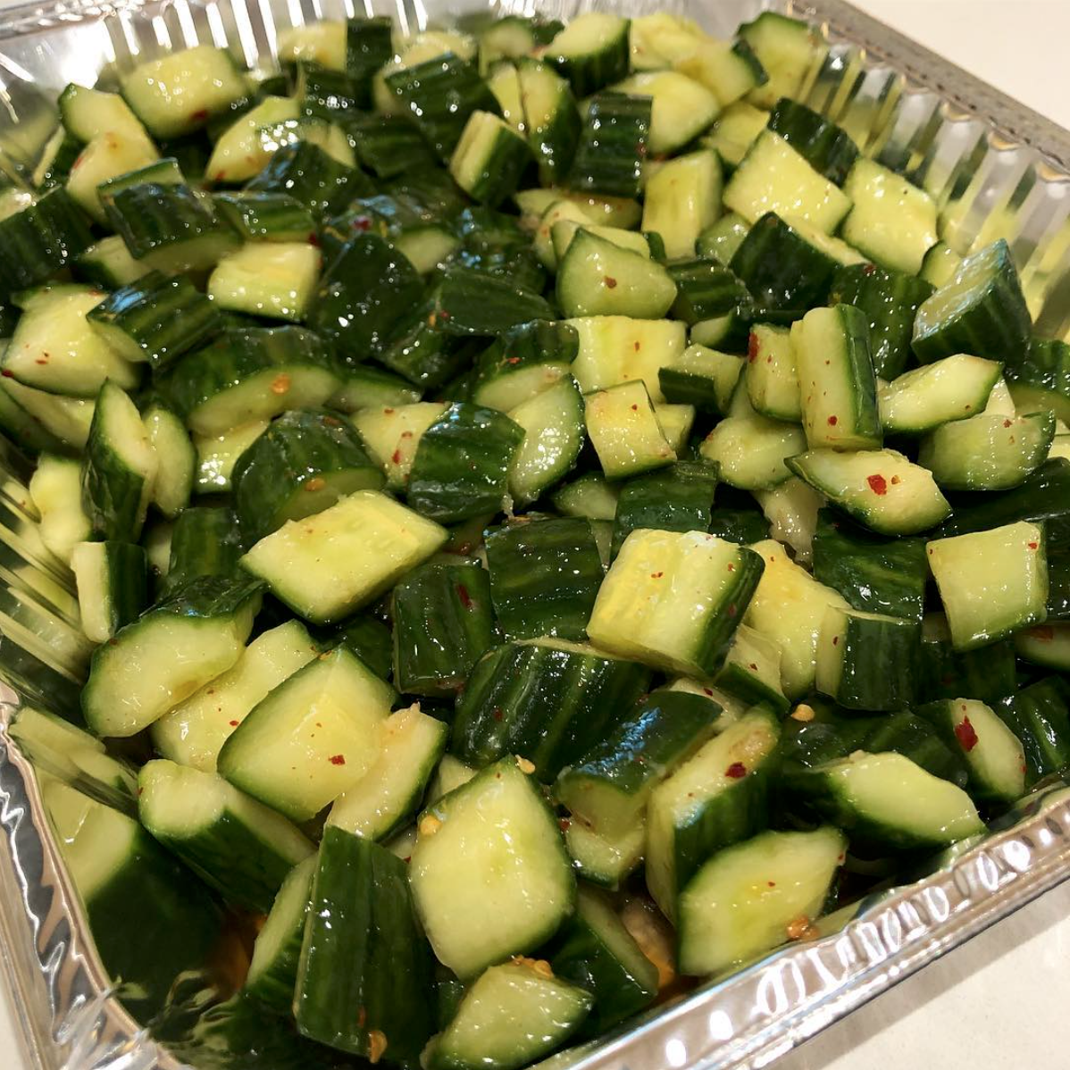 Smashed Cucumber Salad