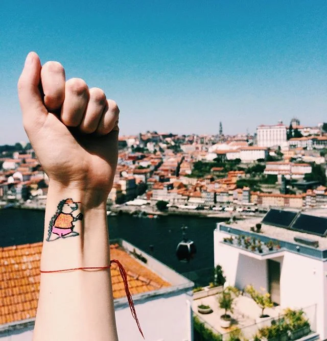 O&Iuml; Porto! 🤗🌈 #porto #portugal #trip #travel #weekend #reunion #motion14 #hyperislandreunion #love #sun #city #boom #albert #albertandsonya #tattoo