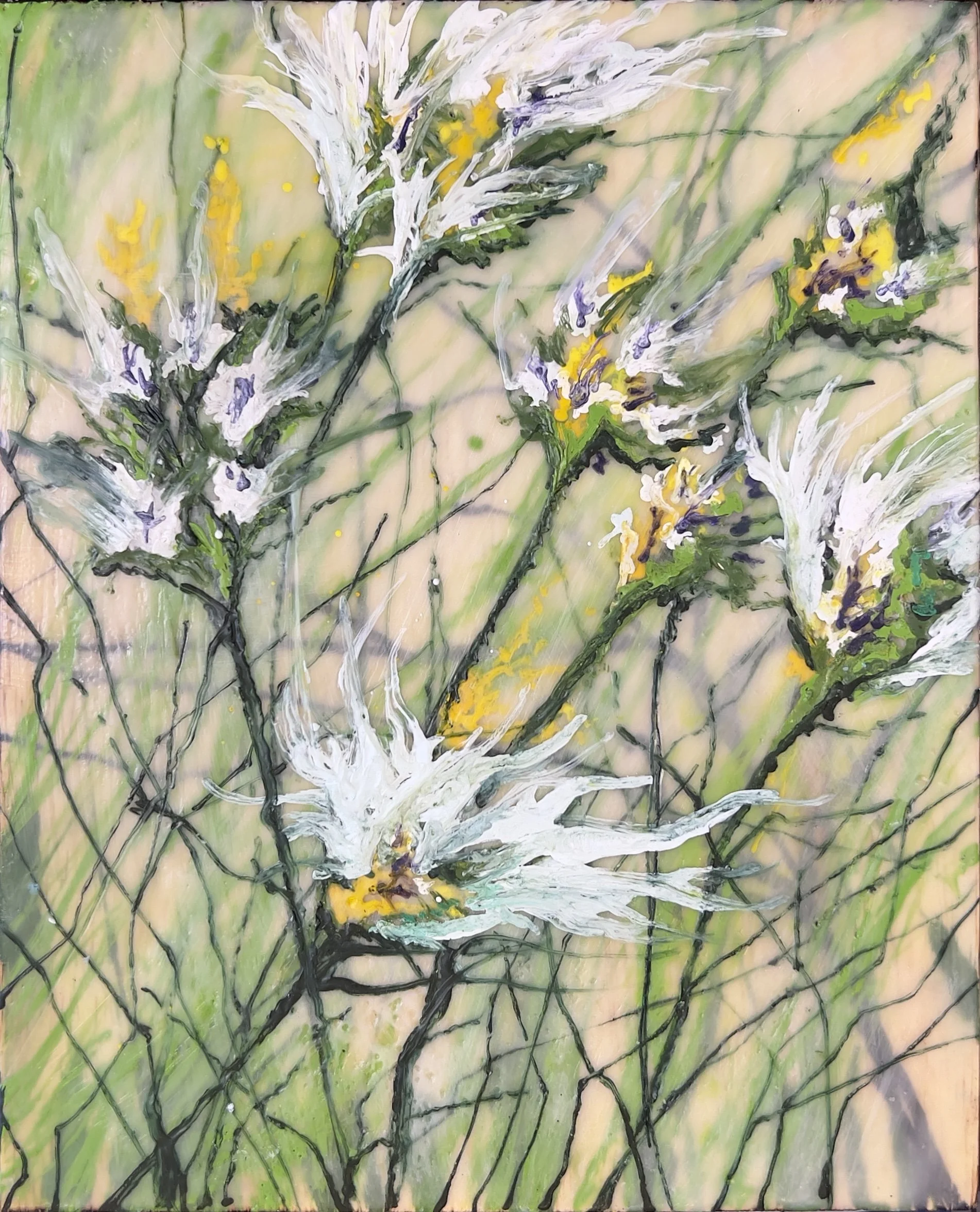 #4 Along the Meadow [$850]
Unframed: 10.625 x 8.6875 x 0.125 in
Framed: 15 x 11.875 x 3.125 in