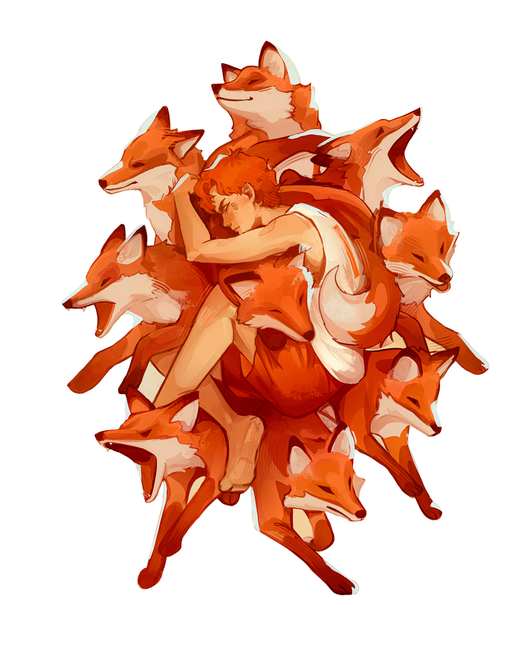 Neil & Foxes Sticker