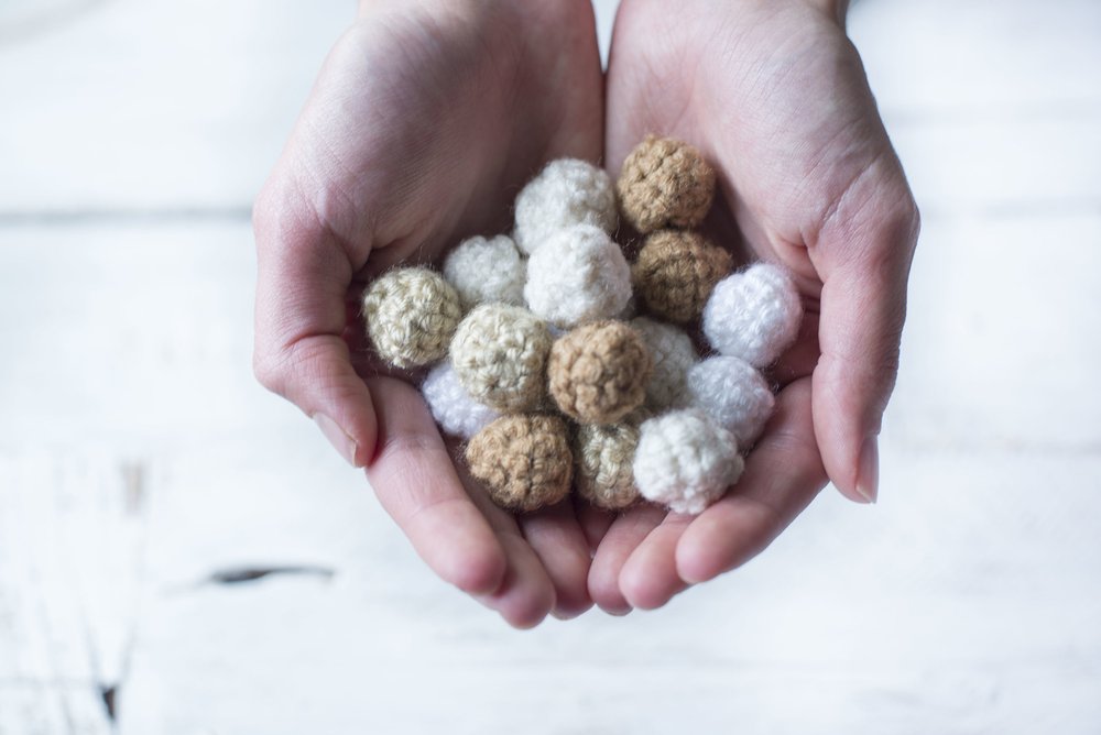 Mini Crochet Ball Garland Pattern — Megmade with Love