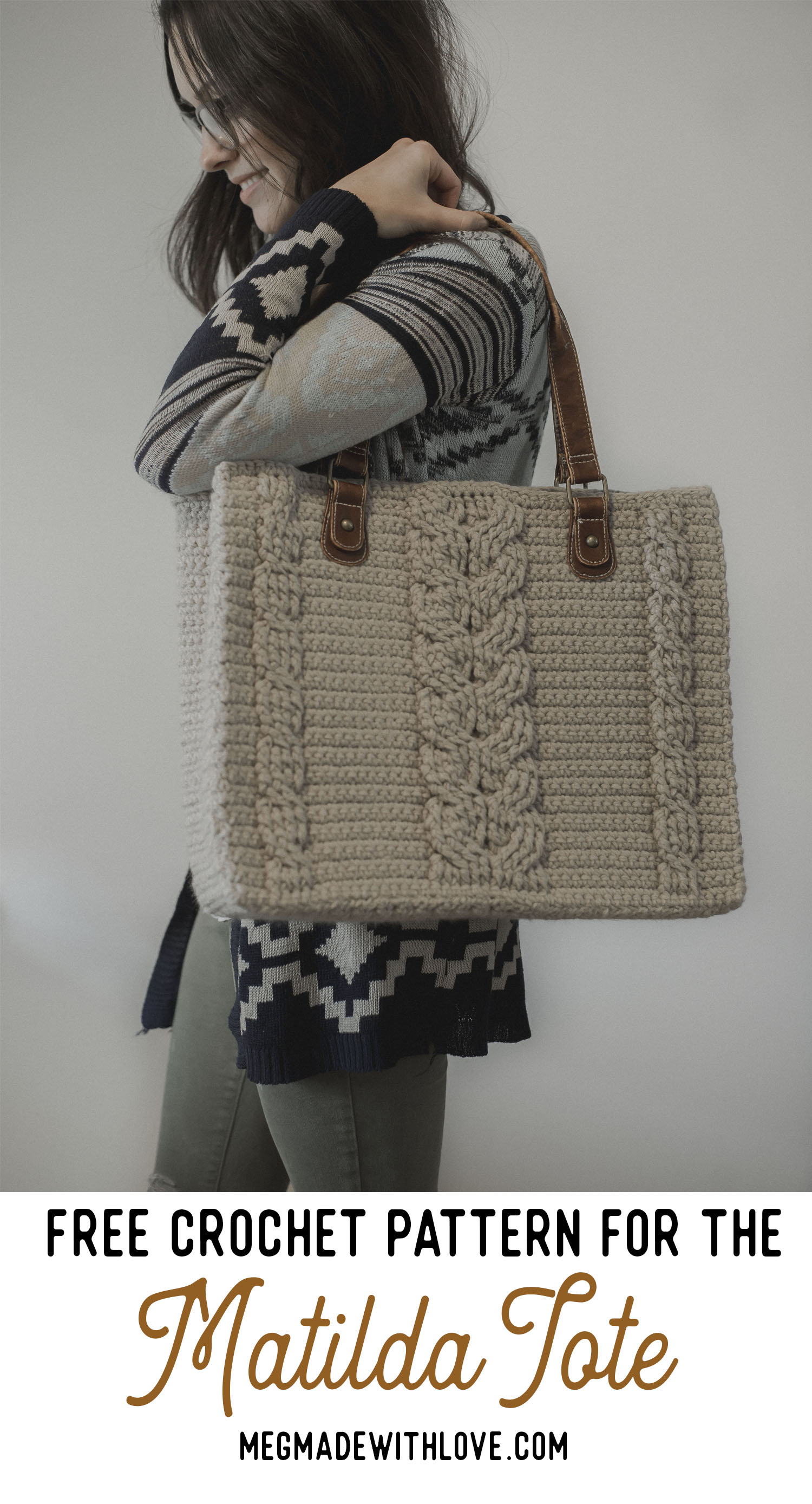 Easy Tote Bag - Free Crochet Pattern + Video Tutorial