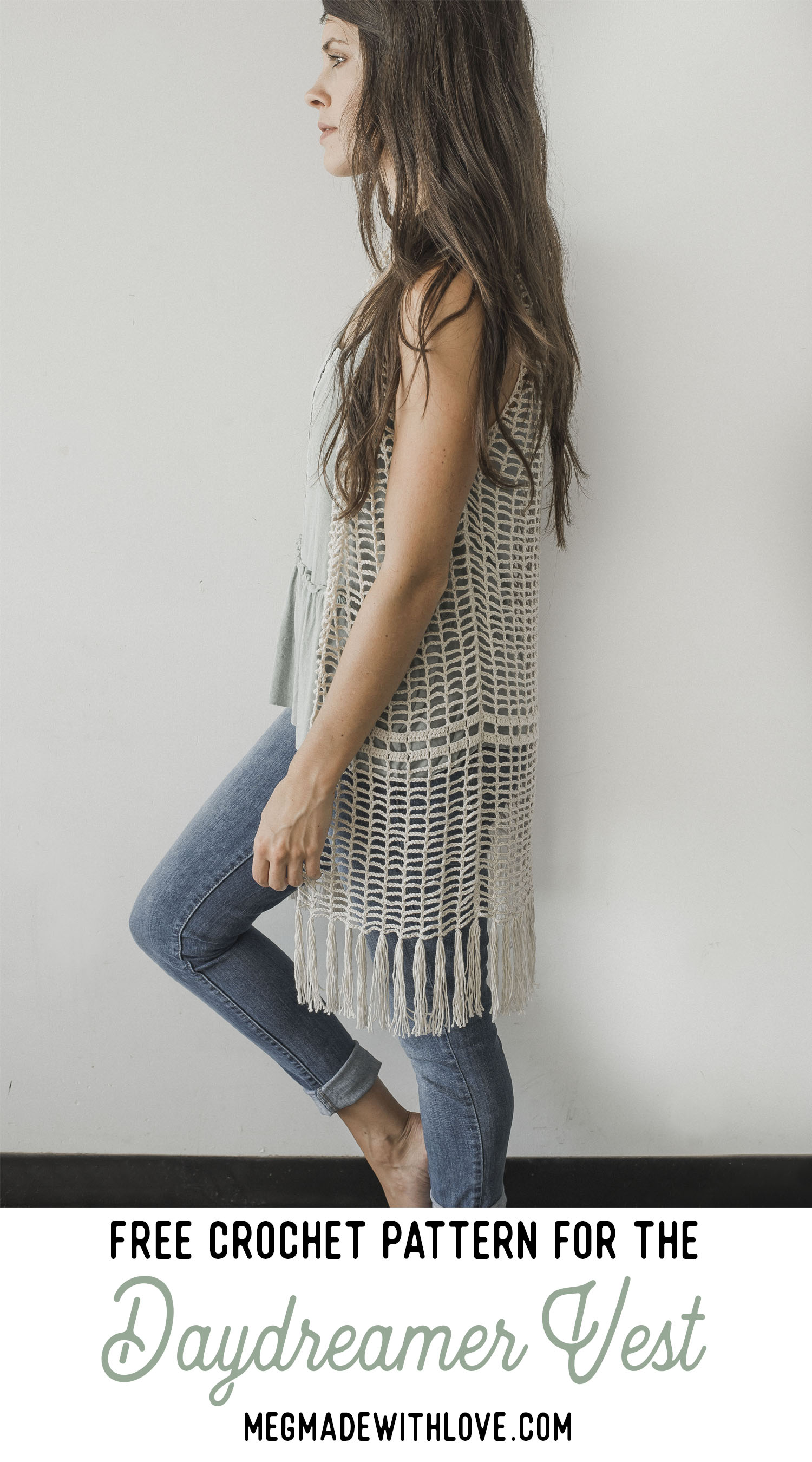 Free Crochet Pattern for the Daydreamer Crochet Vest — Megmade with Love