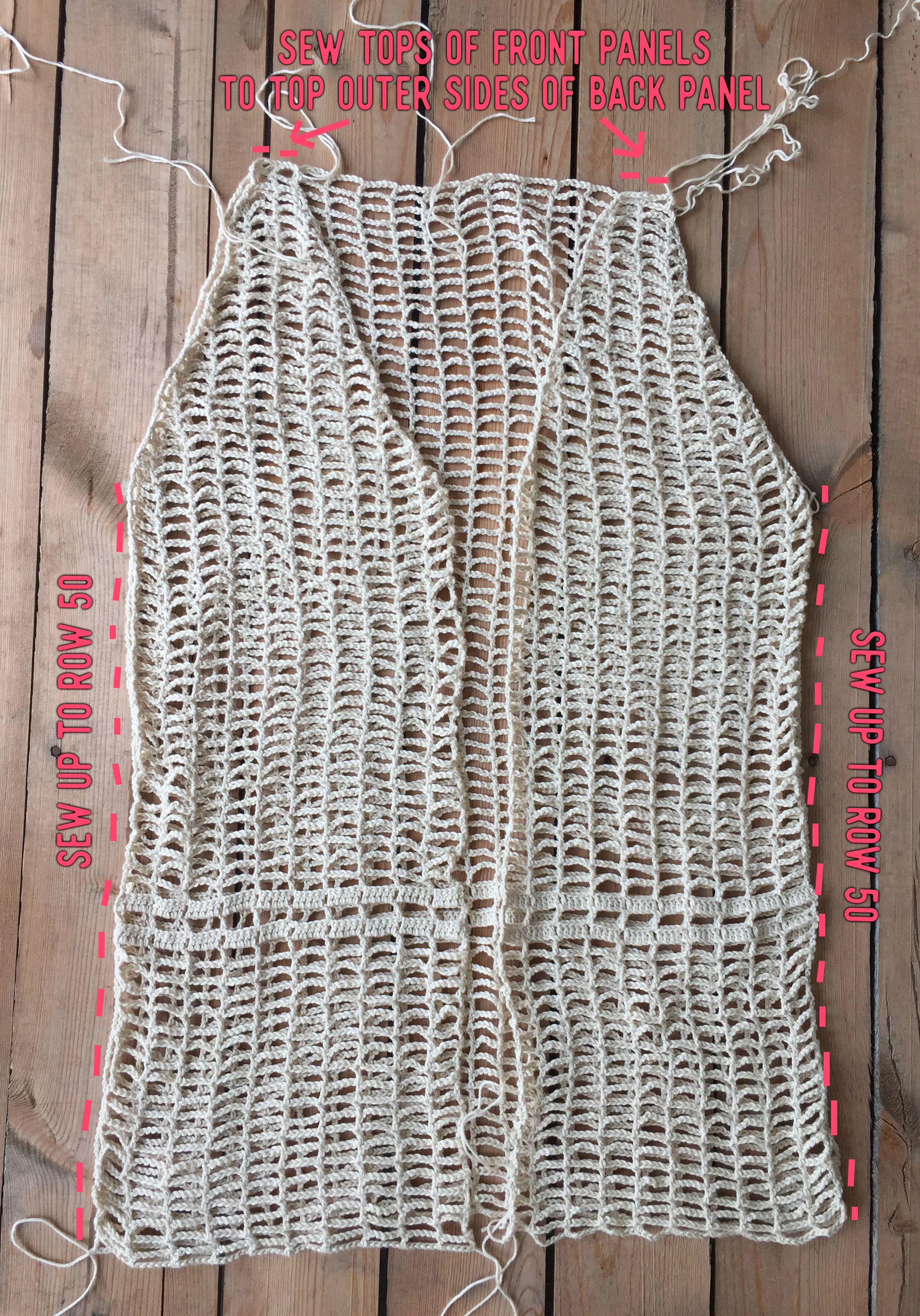 crochet vest top