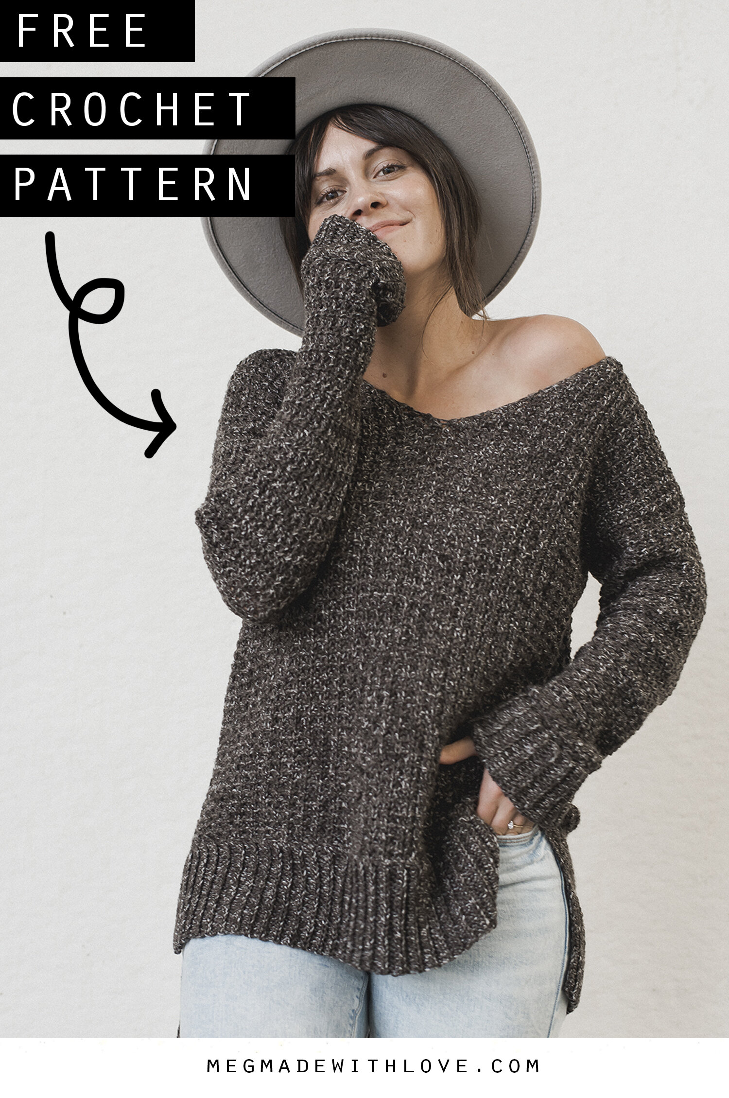 The Home Girl Sweater - Crochet Sweater Pattern — Megmade with Love