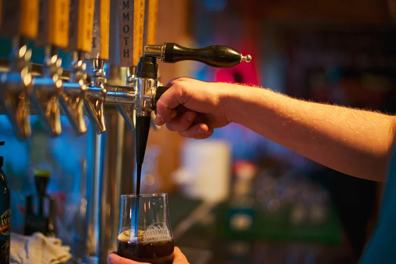 Mammoth Brewing Company offers several styles of beers and pours -- including a nitro tap ( mammothbrewingco.com )