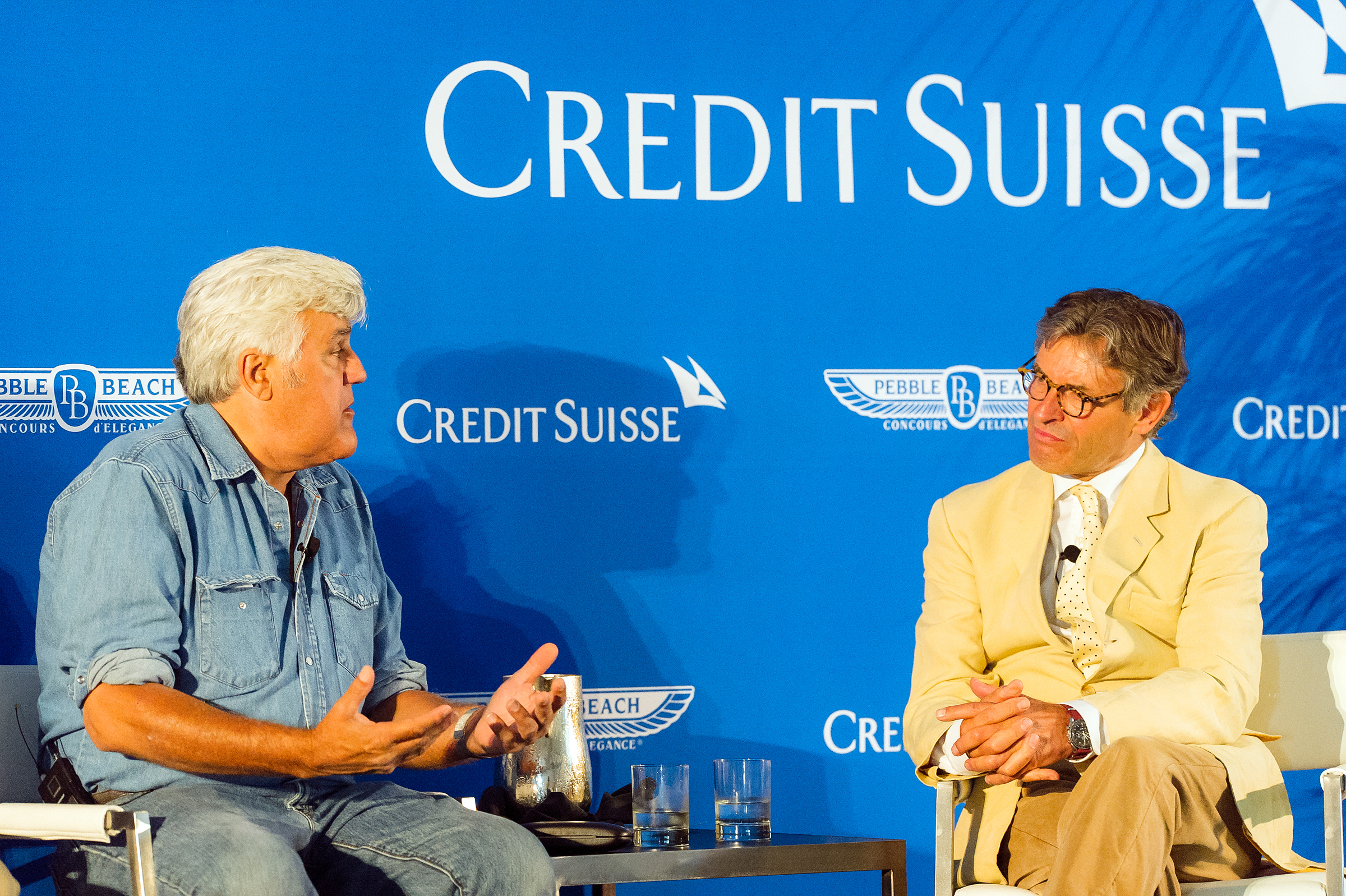 Jay Leno and Alain DeCadenet