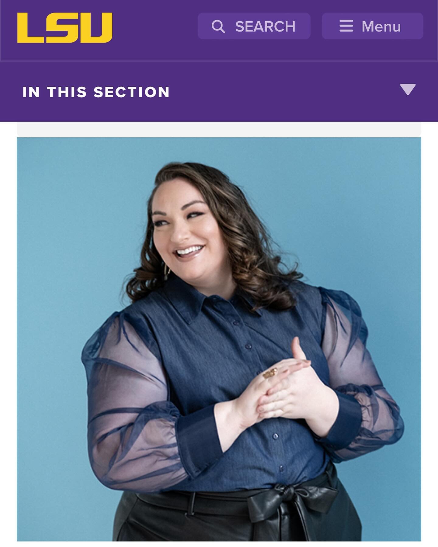 Found out I was officially posted on the LSU website 💜🐯💛

T-Minus less than 5 months until I&rsquo;m working with a bunch of brilliant new students in a new city! Excited to work 👏

#opera #operasinger #operalife #operasingersofinstagram #lkb #li