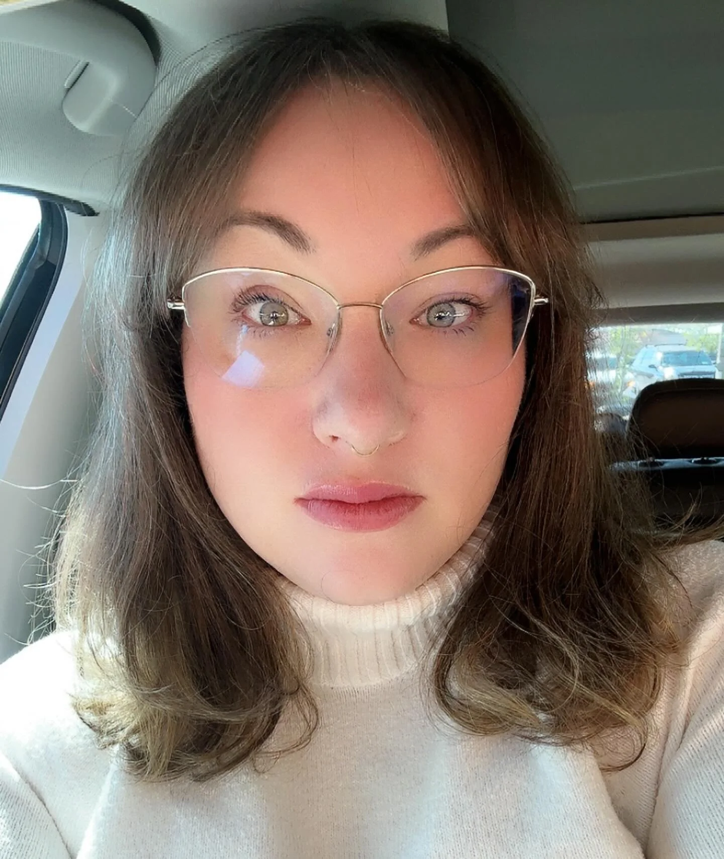 What was a dead battery in my car turned into a hair cut (and also a rather large bill to replace said battery&hellip;)

New hair as I prepare for a whirlwind week of travel, conferences, and fun things:
&bull; Houston for voice lessons, friend time,