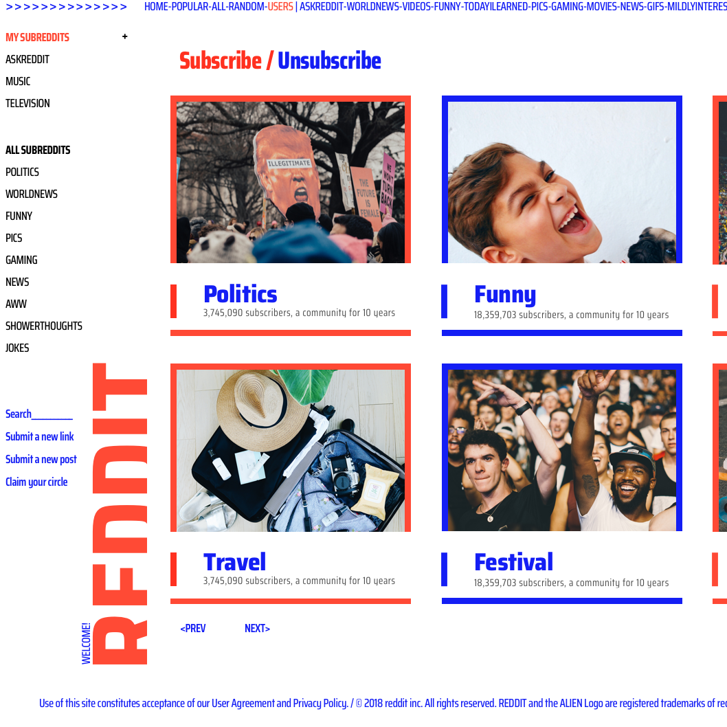 Reddit Web Redesign
