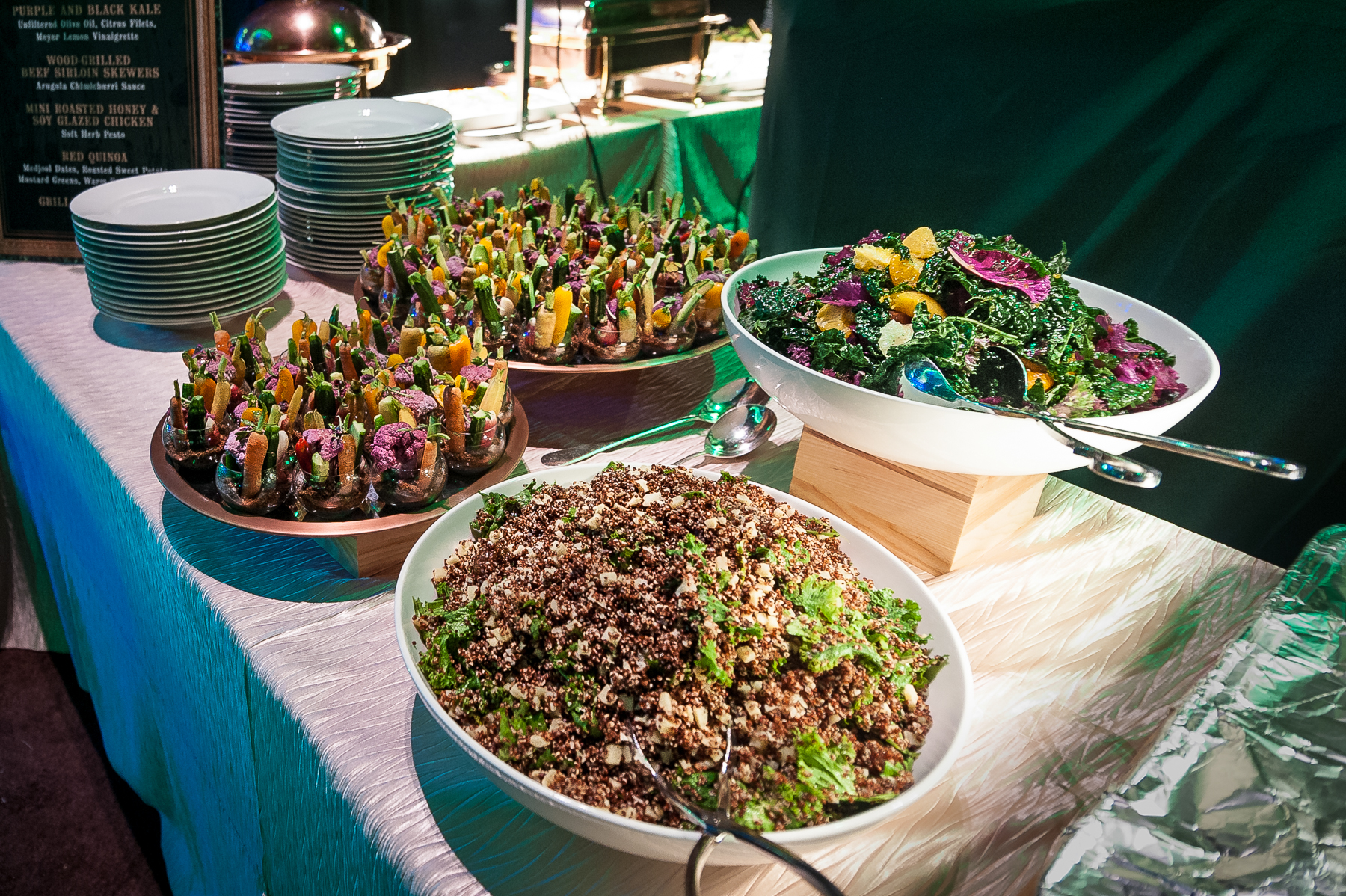 'Forest Foraged' Station at 2017 Grammy Celebration Catering by Patina Catering Photo courtesy of John Brice Event Photography