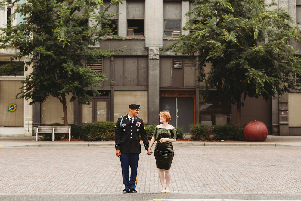 Military couple in Tacoma