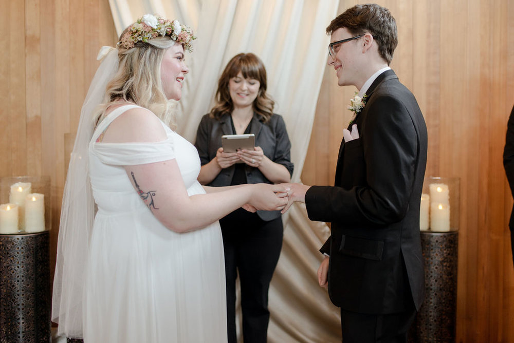 Exchanging wedding rings