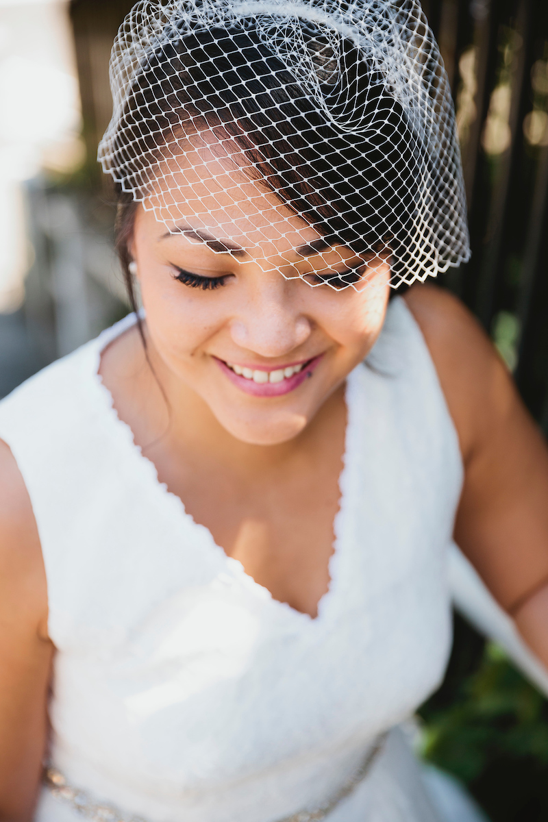 Beautiful bride close up