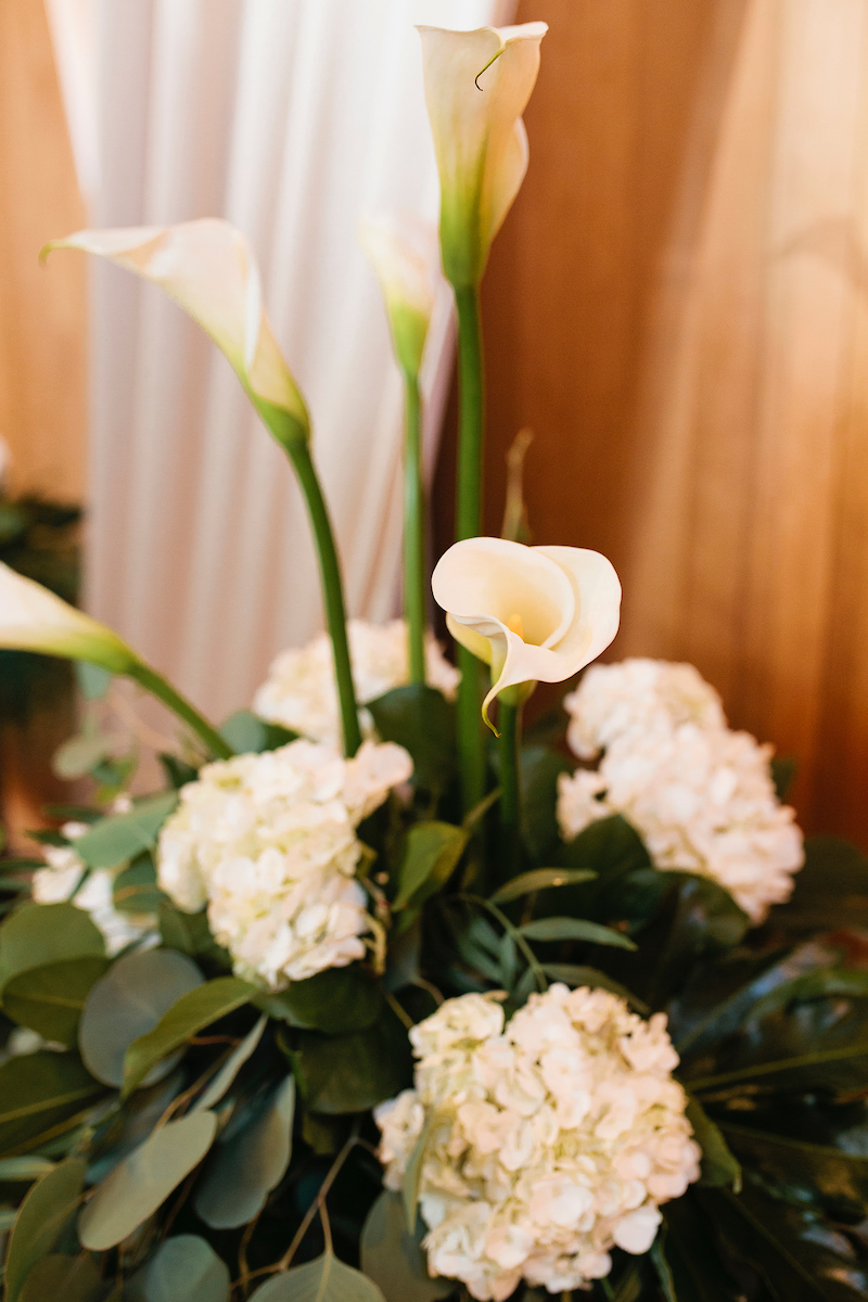 Calla Lilies at Tacoma Elopement wedding venue