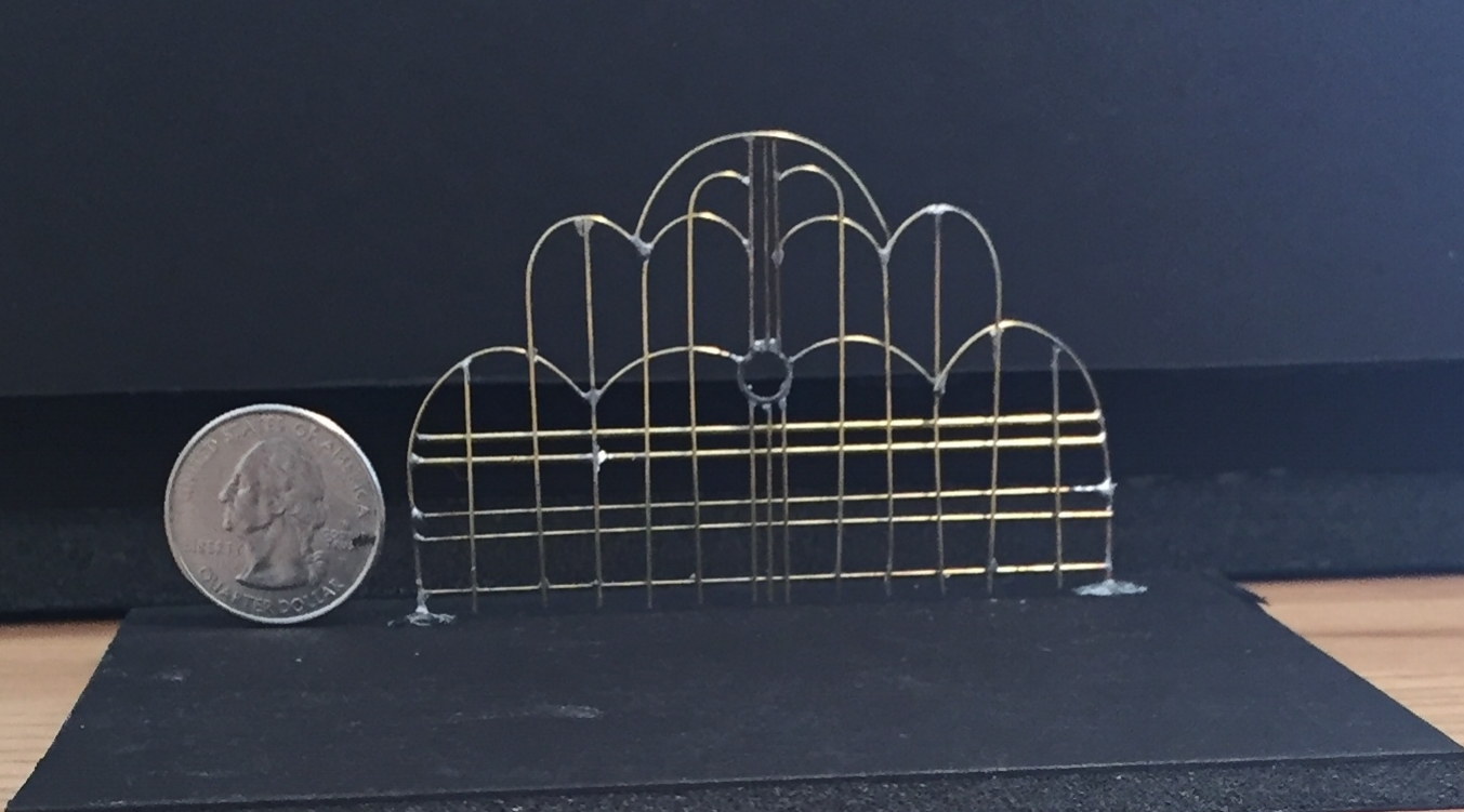 Made from brass and metal jump ring 1/4"=1'-0" scale