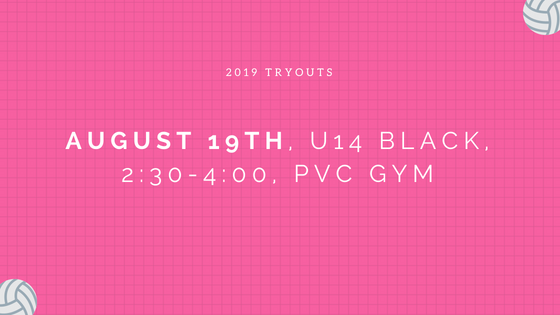 U14 - U16  Tryouts