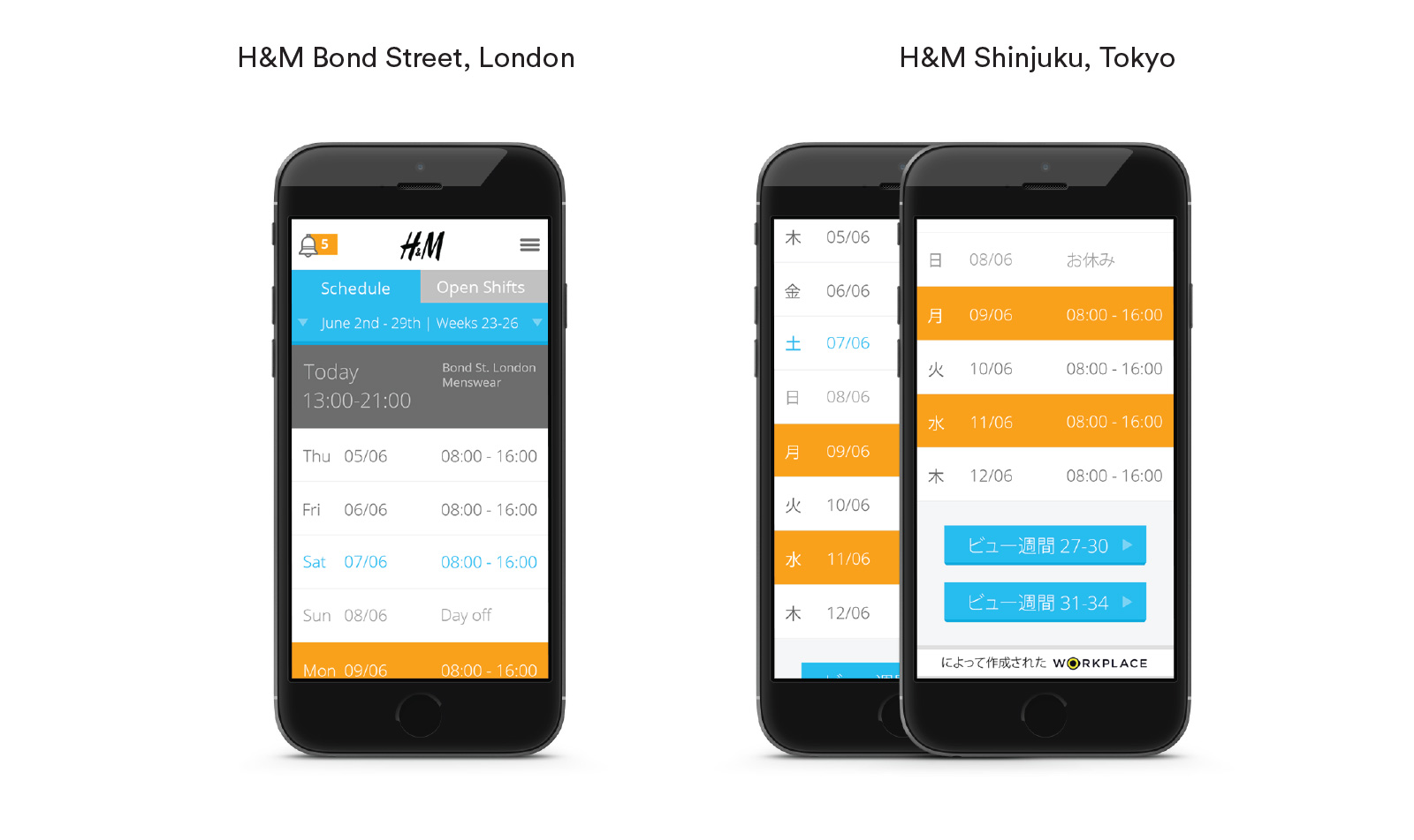 Collaborative scheduling tool for H&M
