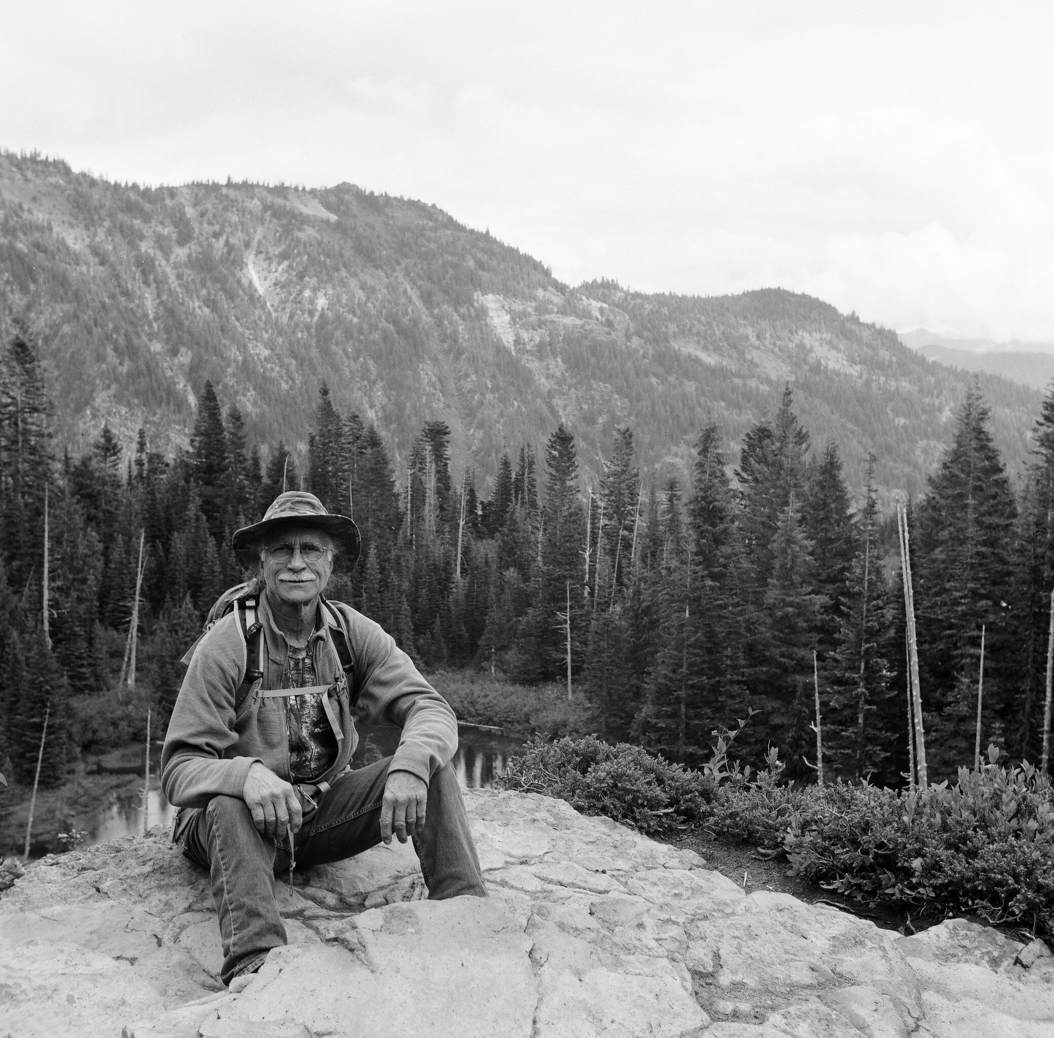 Dad, Bench Lake, Snow Lake Trail, Mt. Rainier National Park, Washington