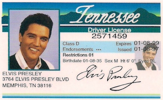 (Be Like Elvis. Bring Your ID)