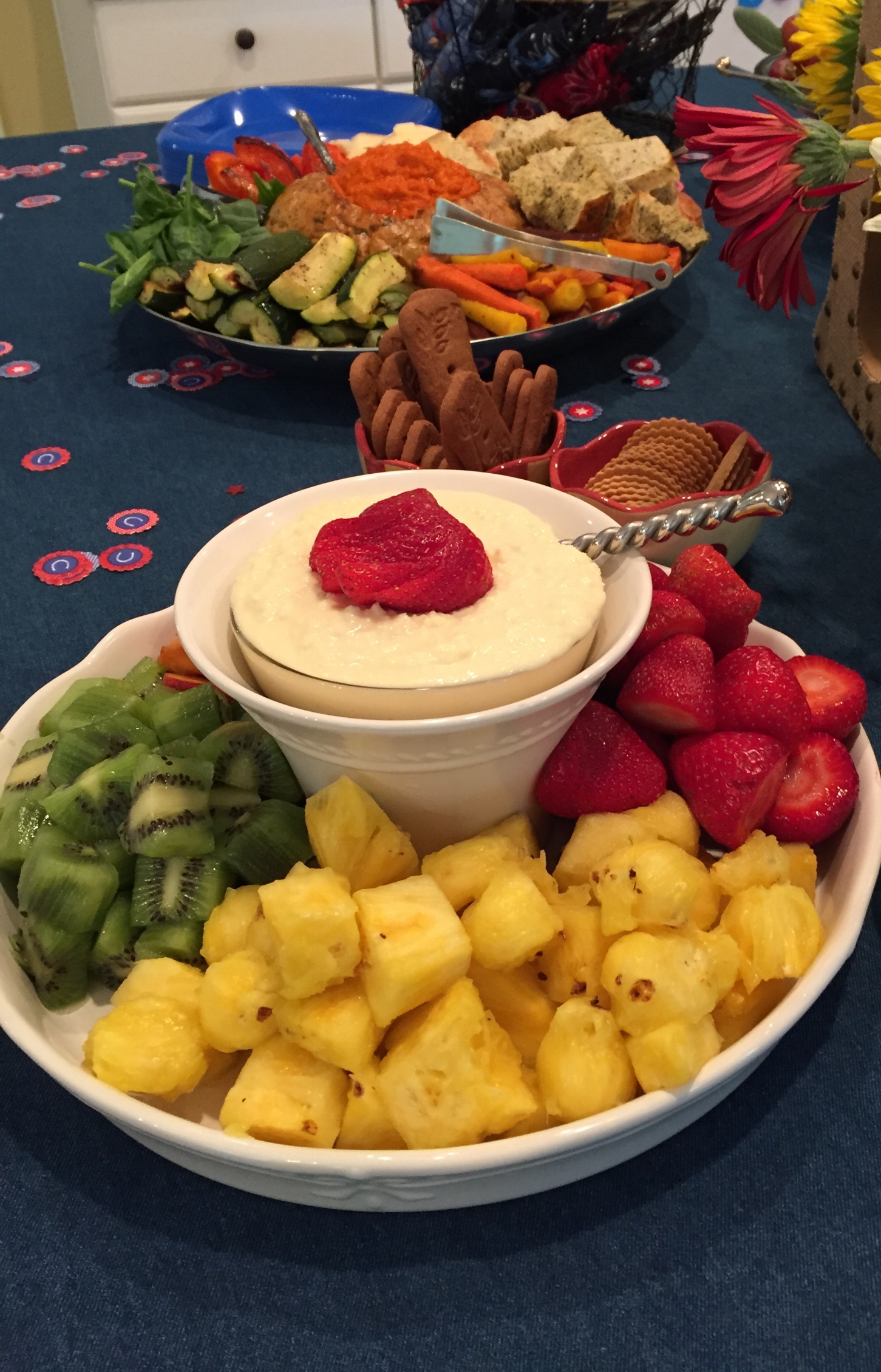 White Chocolate Marscapone Dip with Fresh Fruit