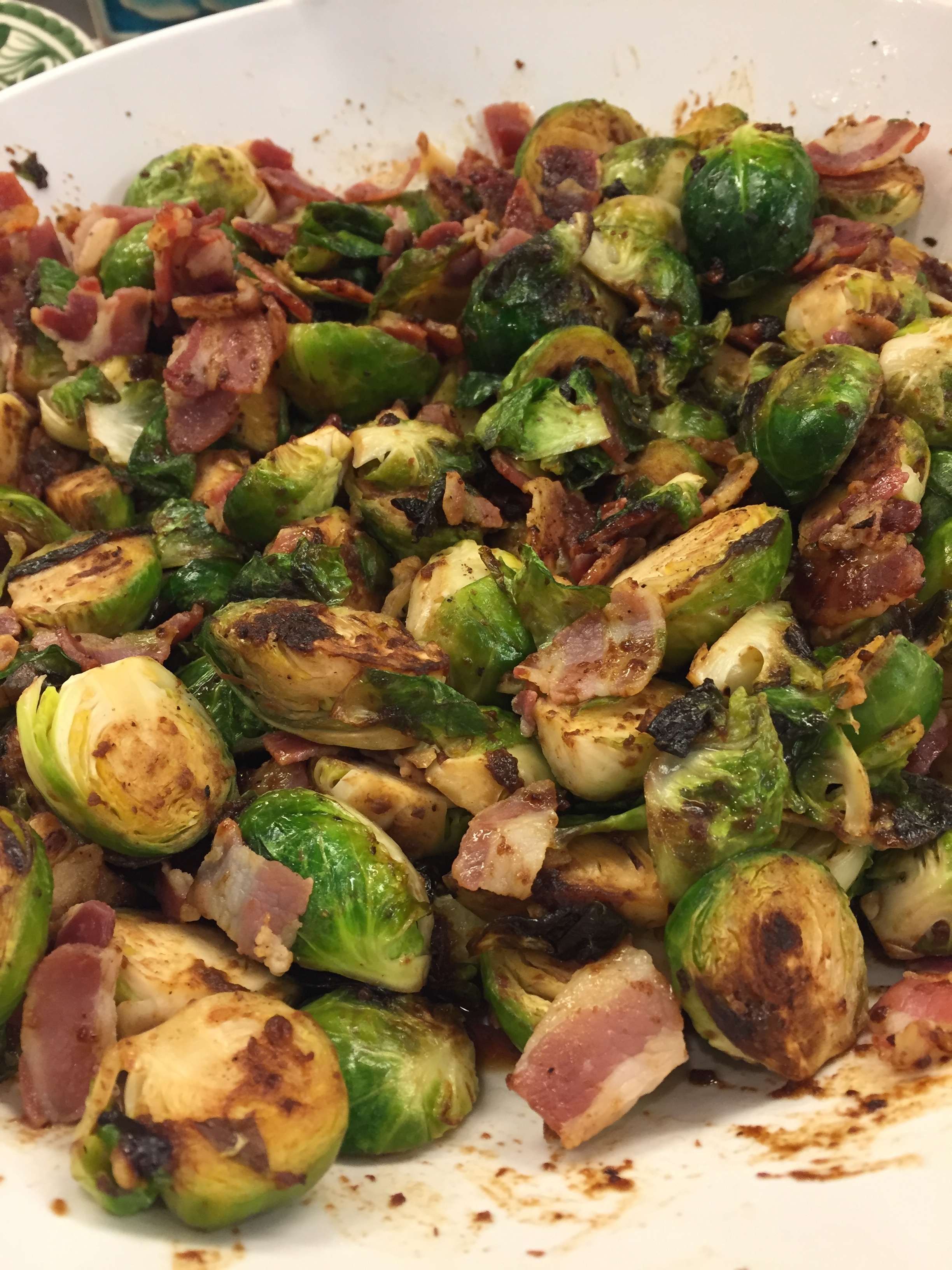Brussels Sprouts with Pancetta and Fig Glaze
