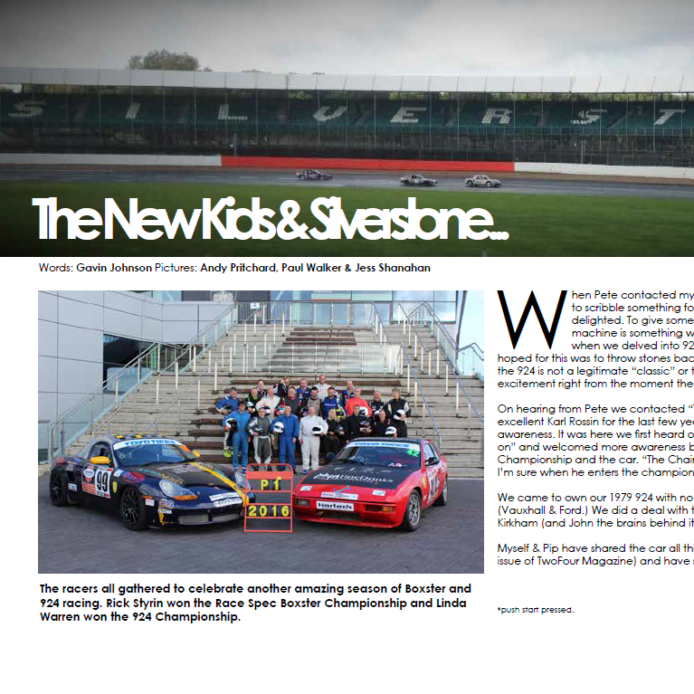 November, 2016 -  Porches owners club magazine