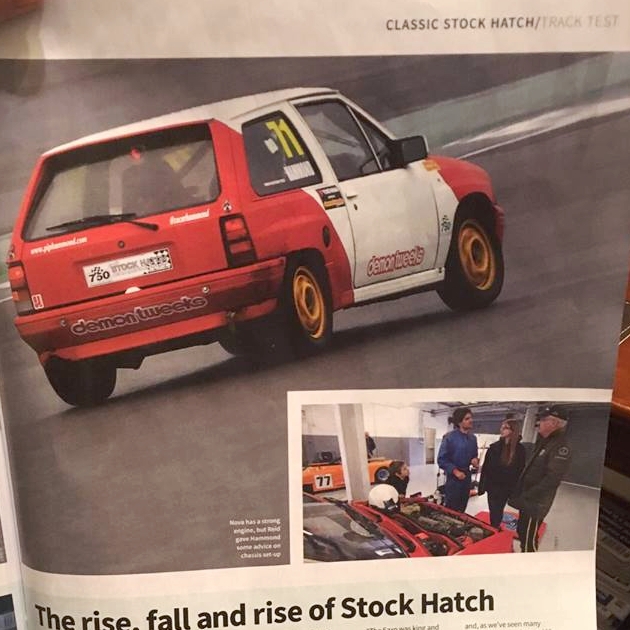 April 6, 2017 - Autosport picked Pip Hamkonds Nova to be part of 4 tested by Anthony Reid.