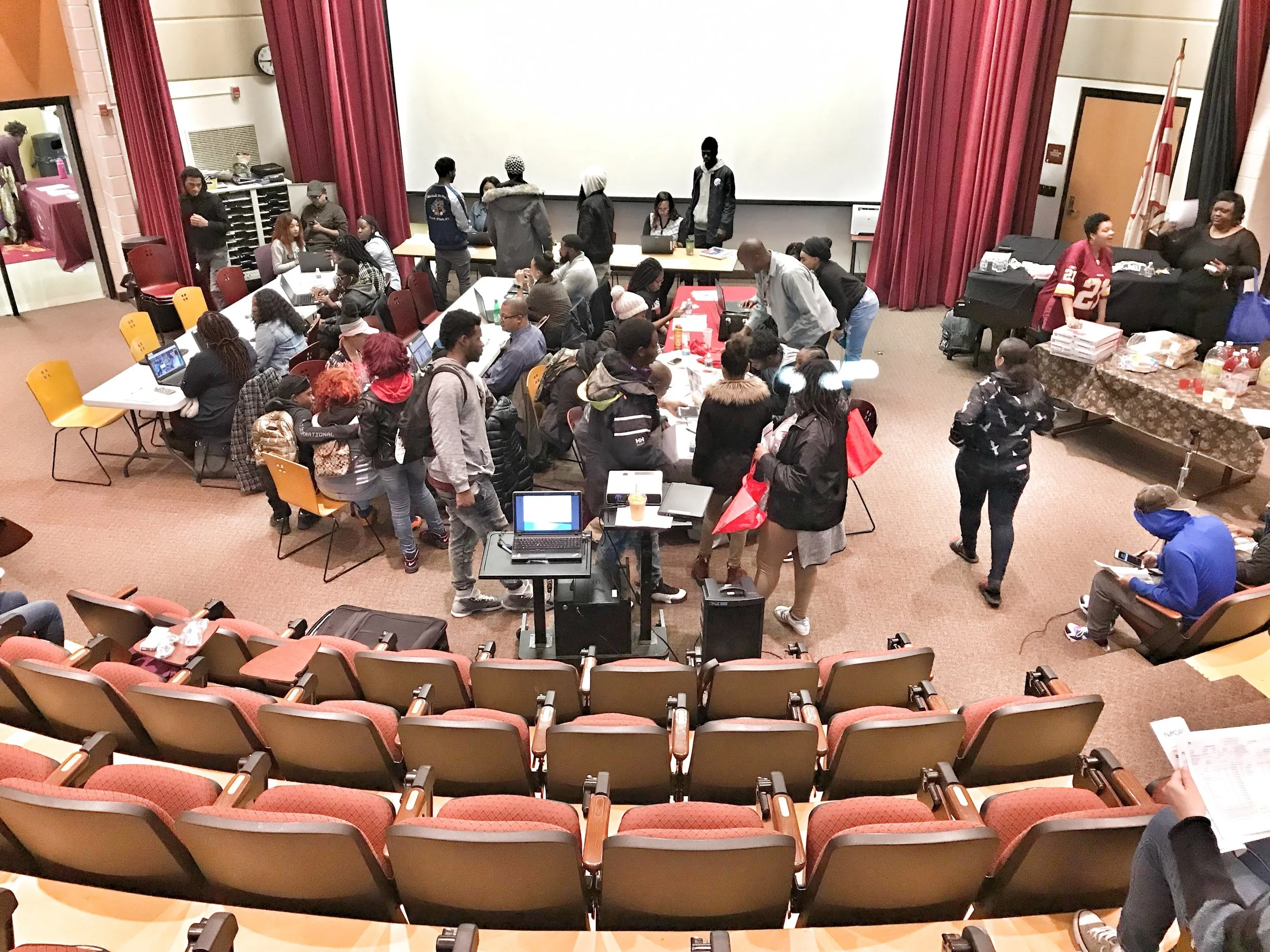 College Application and Career Fair at Luke C. Moore Academy