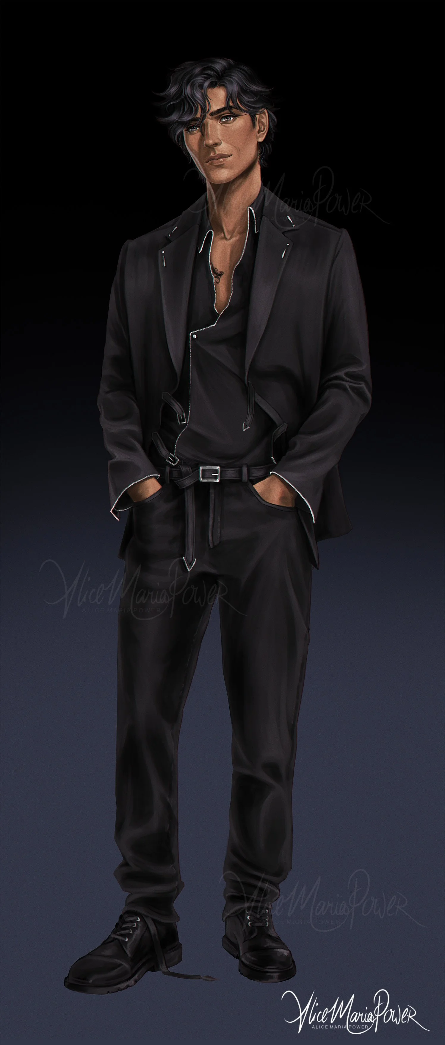 Kai, life-size standee. Client: Simon & Schuster & Lauren Roberts
