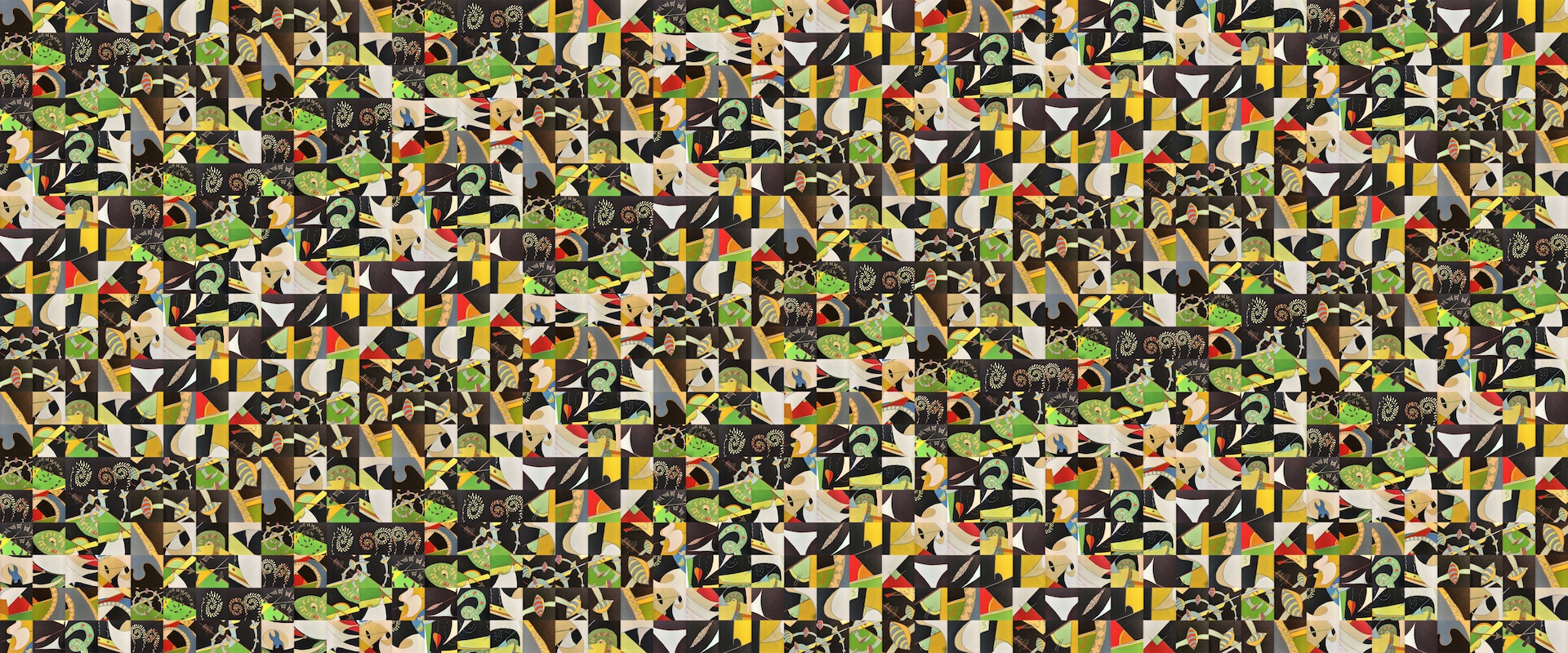 Nth Derivative - VIb - Master Master III 2017 · digital photo montage based on #CosmicTipi · 40"x96" (intended print size)