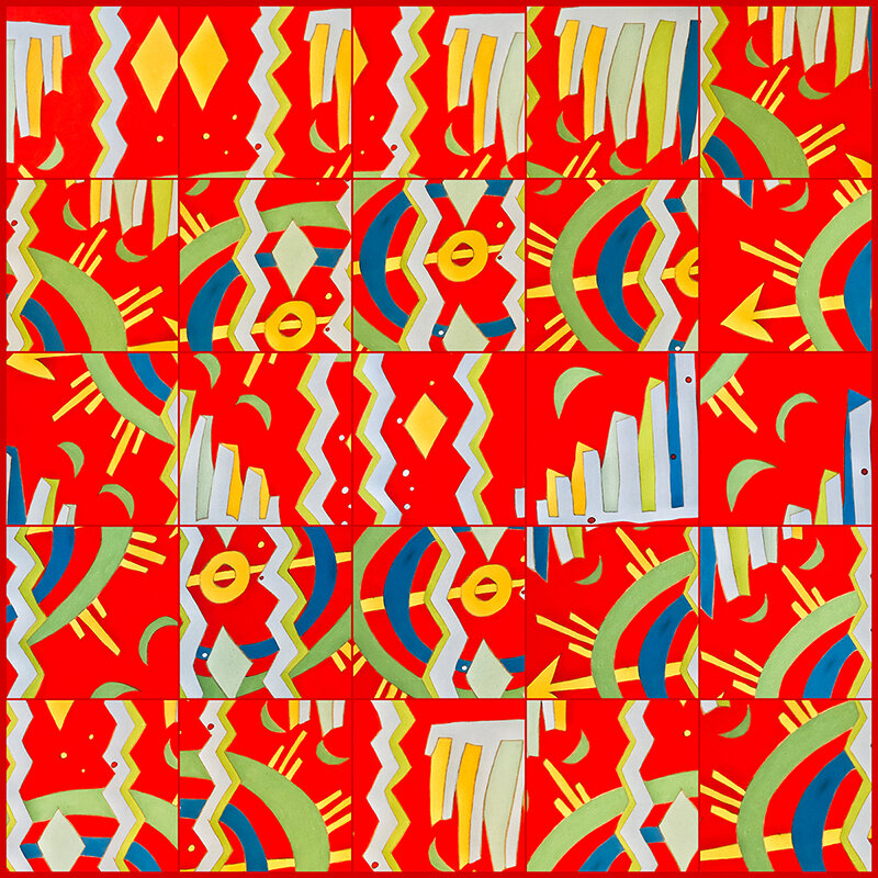 Parfleche Bits - 23 (40" x 40"; intended digital print)