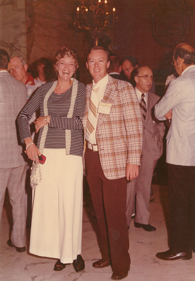  Terry and his wife, Valerie, at an event. 