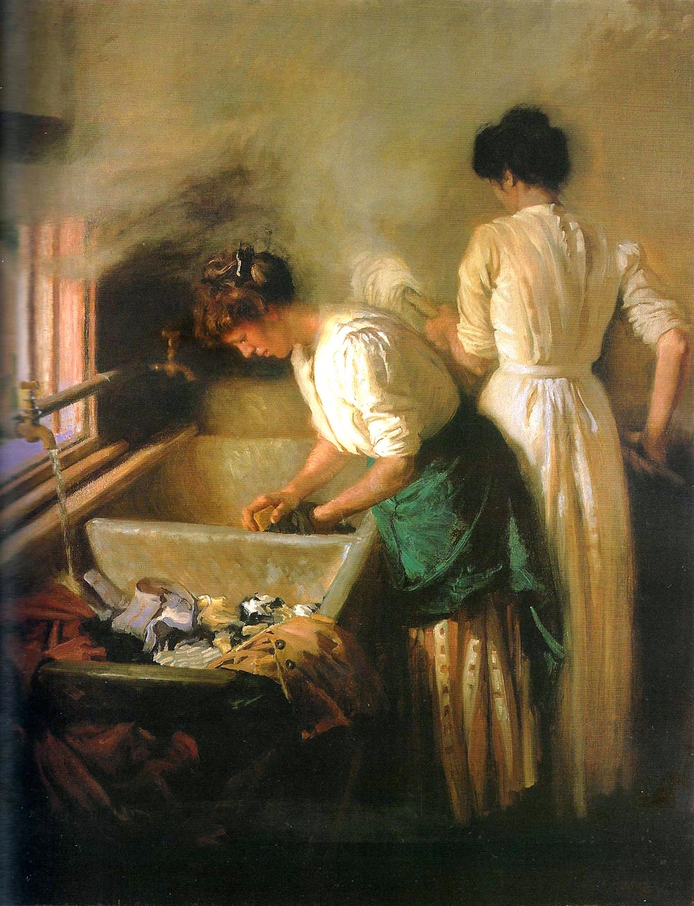 Lahey, Vida (Australia 1882 – 1968) Monday Morning 1912, Oil on canvas. Gift of Madame Emily Coungeau through the Queensland Art Society 1912. Collection Queensland Art Gallery, Gallery of Modern Art.