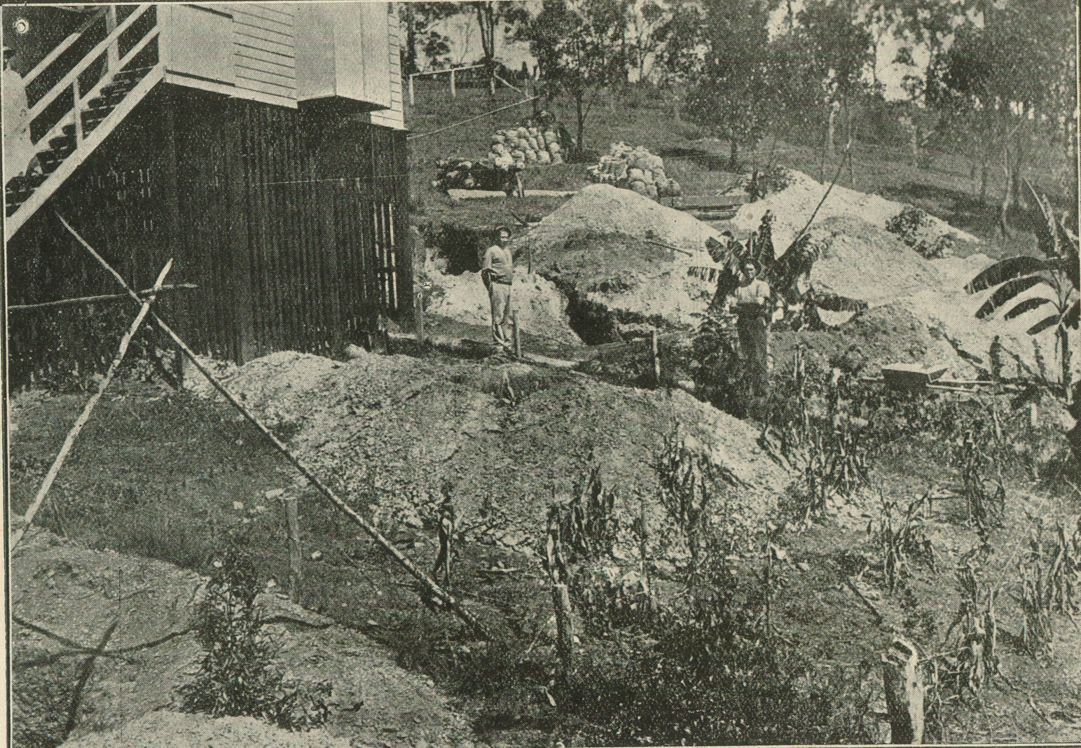Page 28 of the Queenslander Pictorial , Supplement to The Queenslander , 25 January, 1919. The silver mine at Indooroopilly.