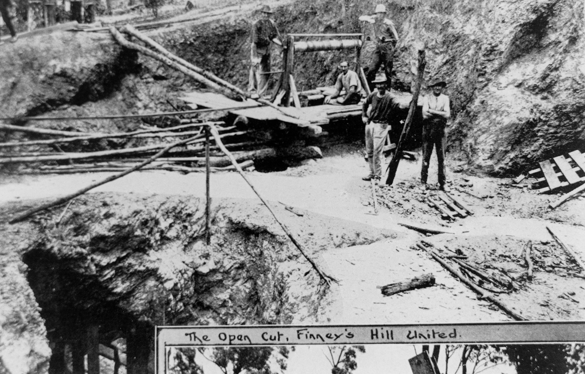 Photo courtesy of the SLQ: Finney's Hill United Silver Mine at Indooroopilly, Brisbane, 1921 Negative no. 152987.